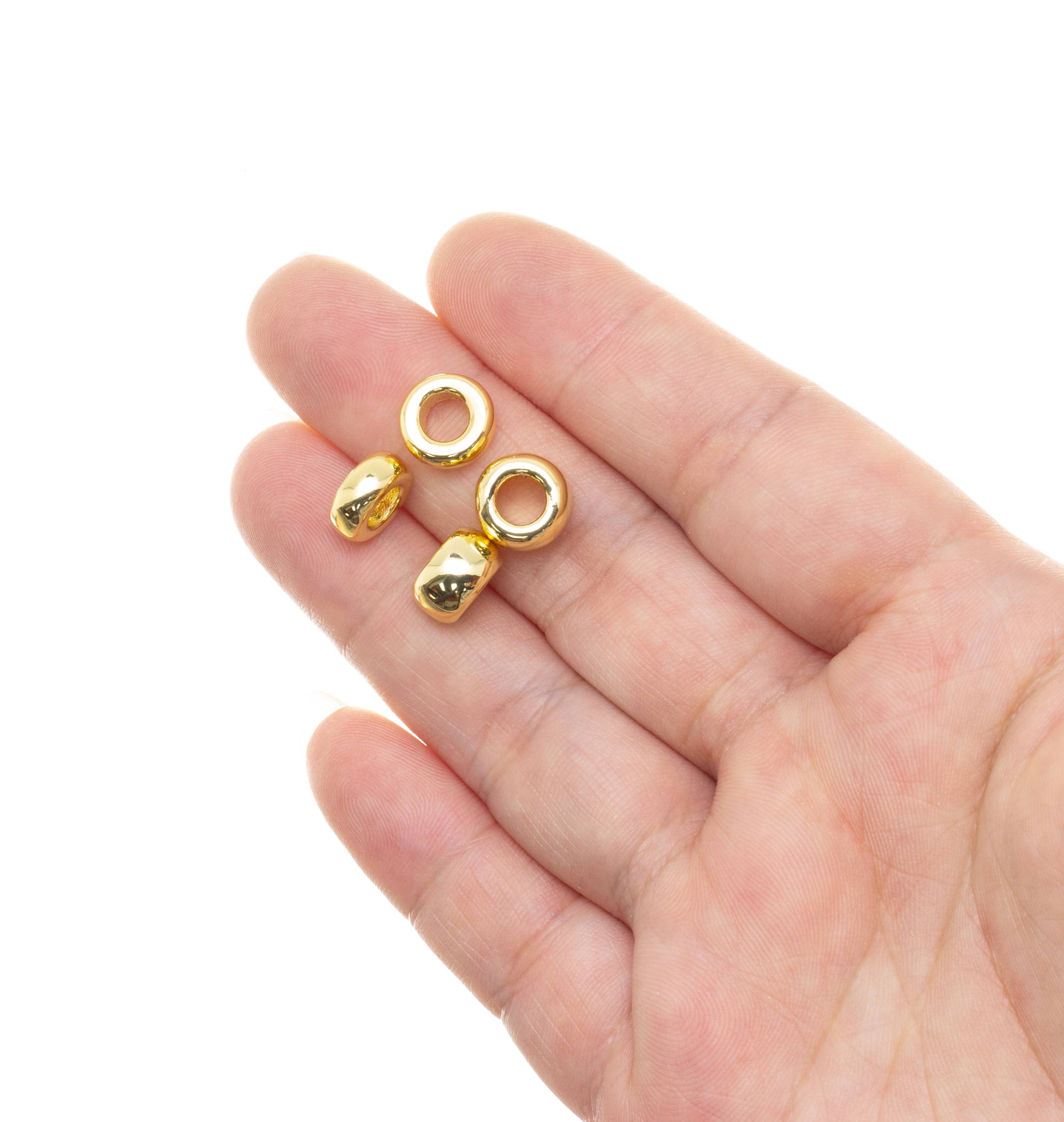 Rondelle Tire Wheel Spacer for Jewelry Making SPG208-209