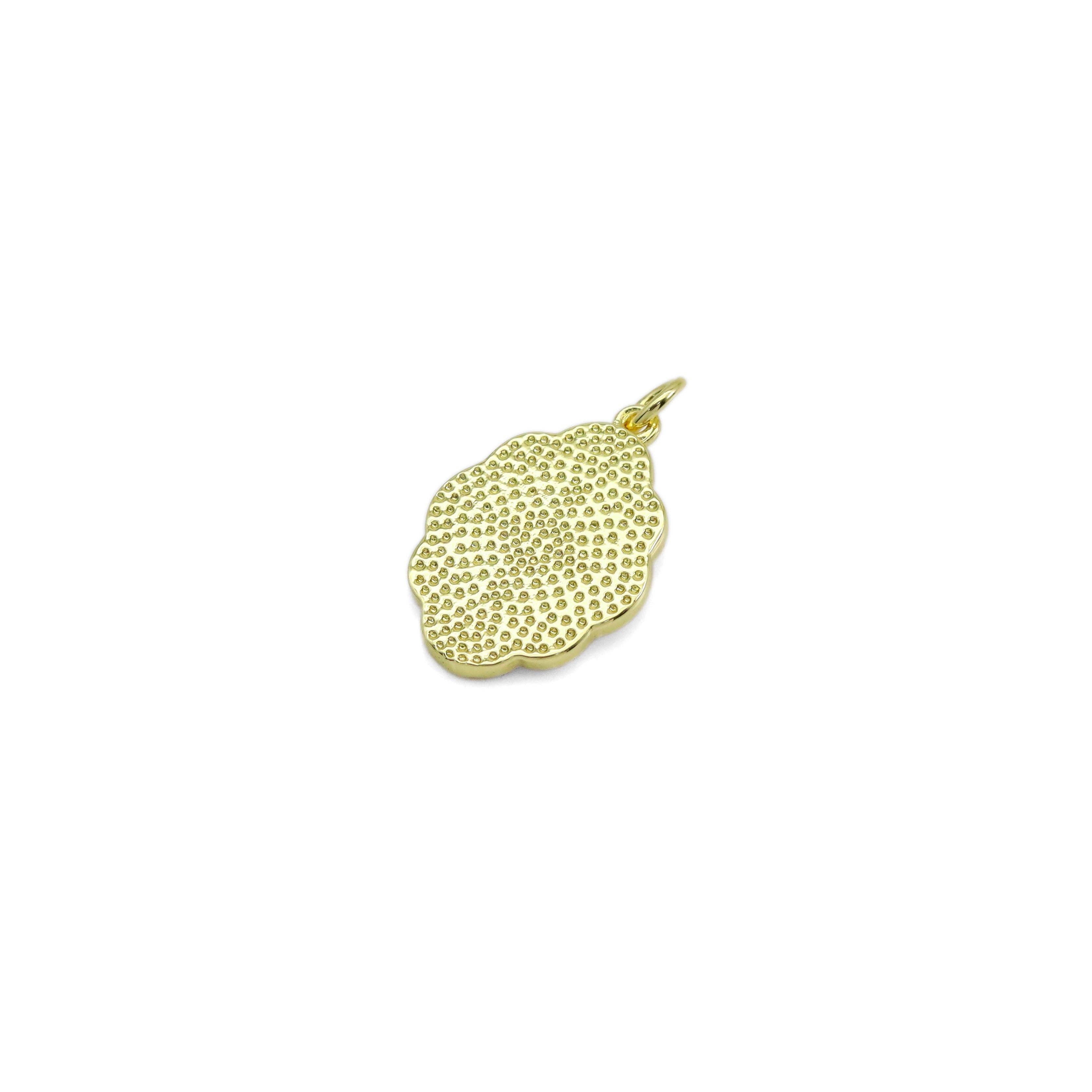 Embossed Flower Charm