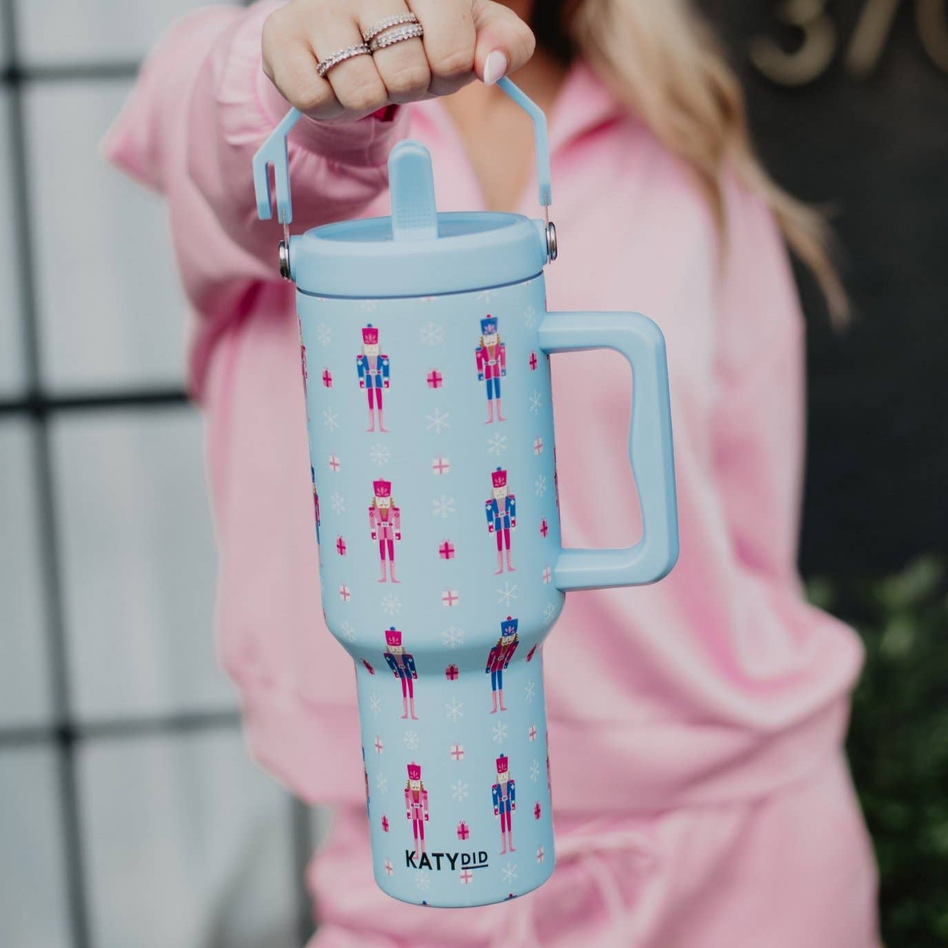 Nutcracker Light Blue Christmas Tumbler Cup