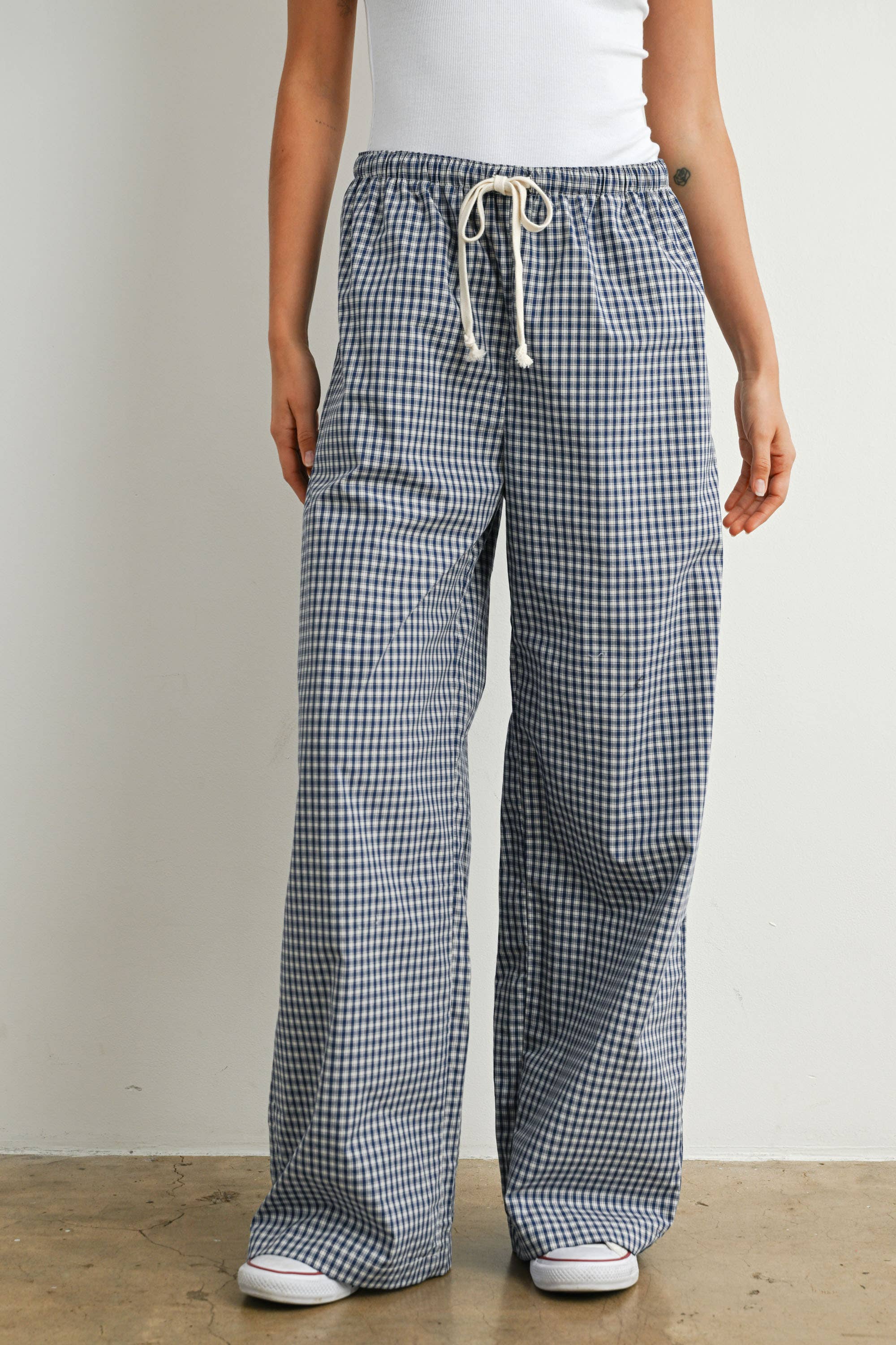 Loose-Fit Adjustable Tie-Front Pants - BMP7854