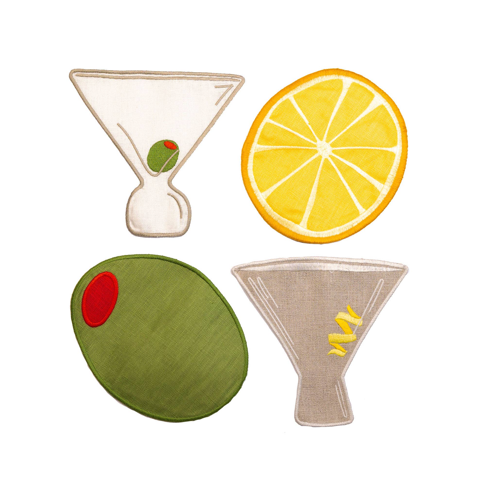 ✨Back In Stock✨Martini Cocktail Napkins - Set Of 4