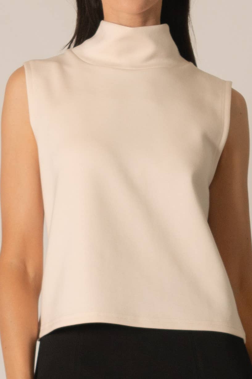 Butter Modal Cowl Neck Sleeveless Top