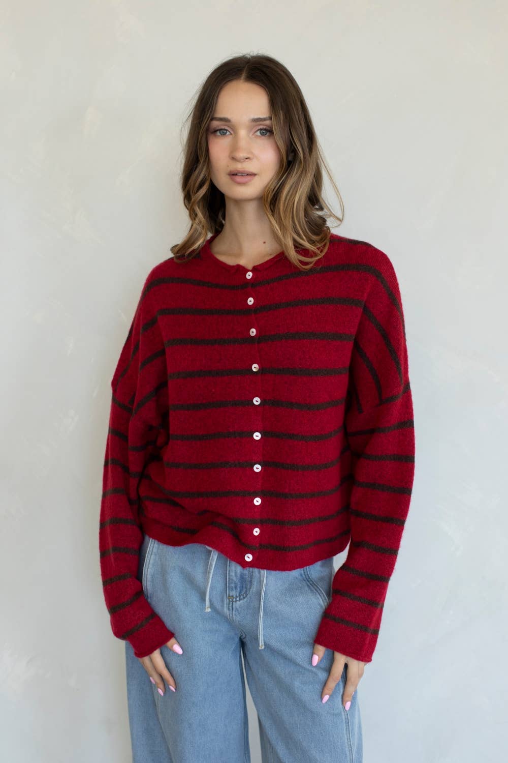 Cabana-Striped Piper Cardigan