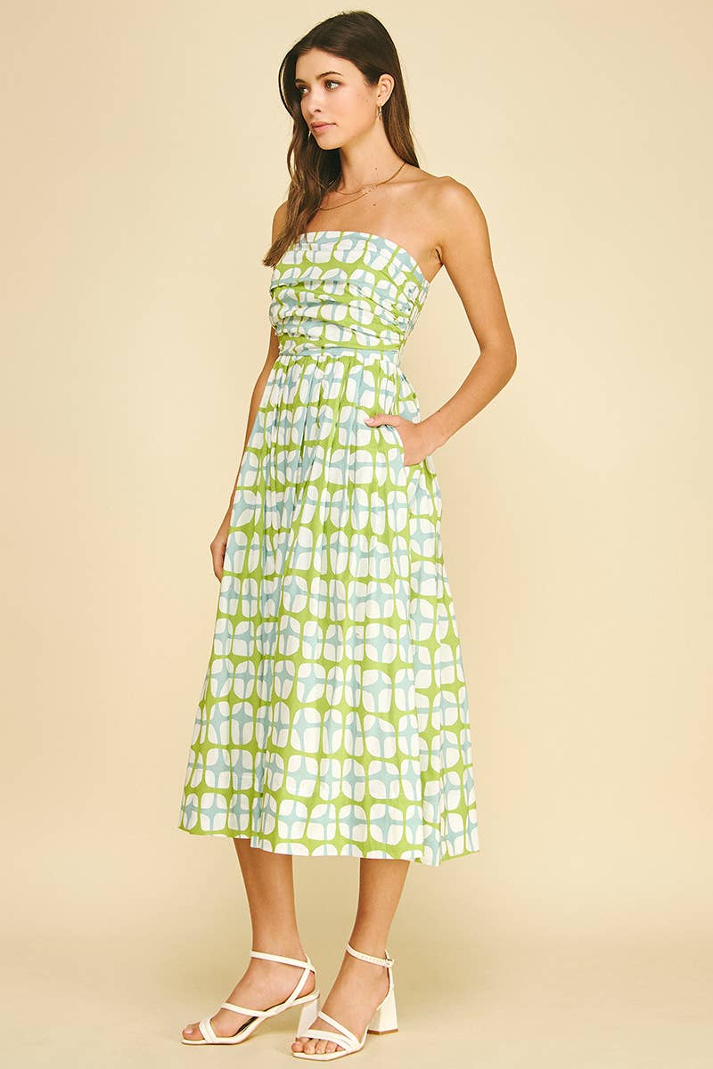 Geometric Midi Dress