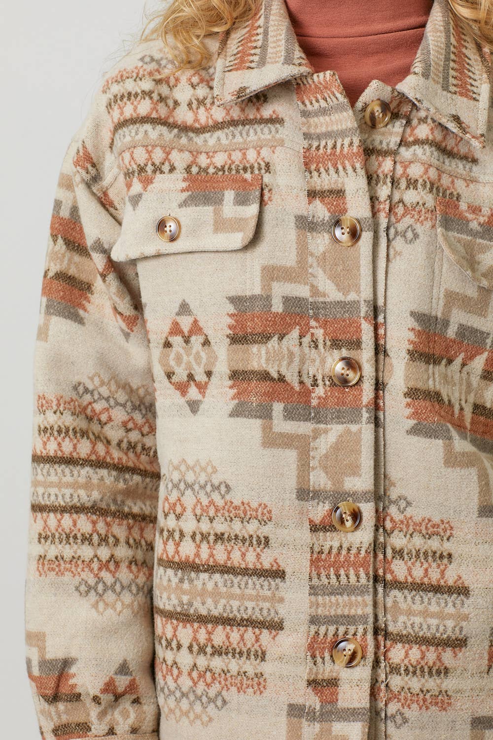 60748 Aztec Shacket