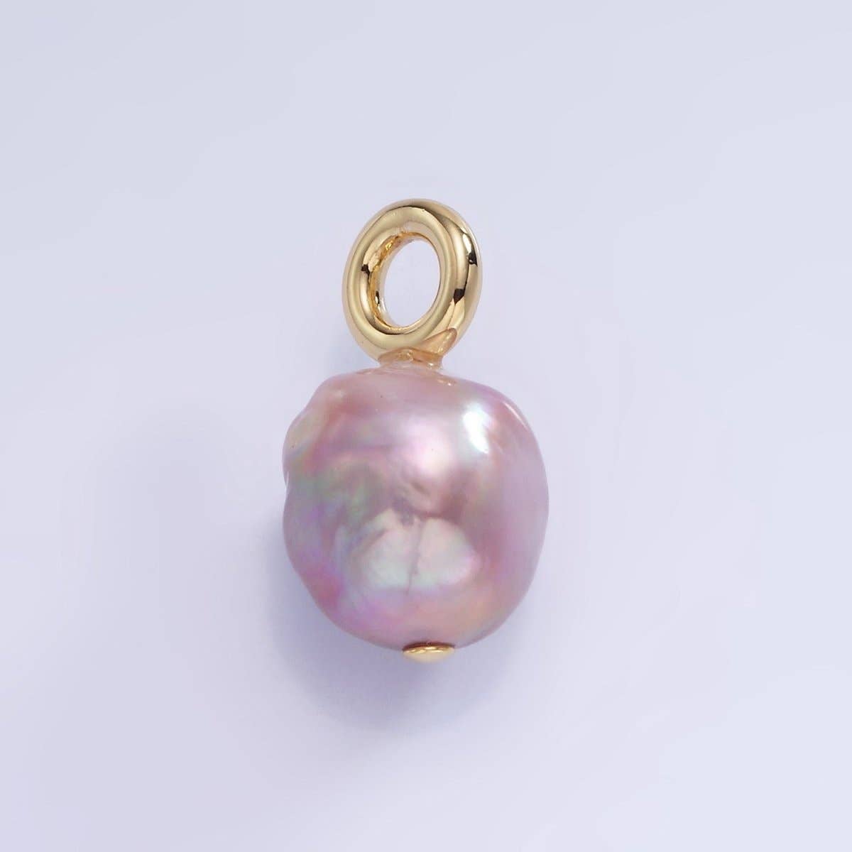 14K Gold Filled Purple Freshwater Pearl Drop Pendant