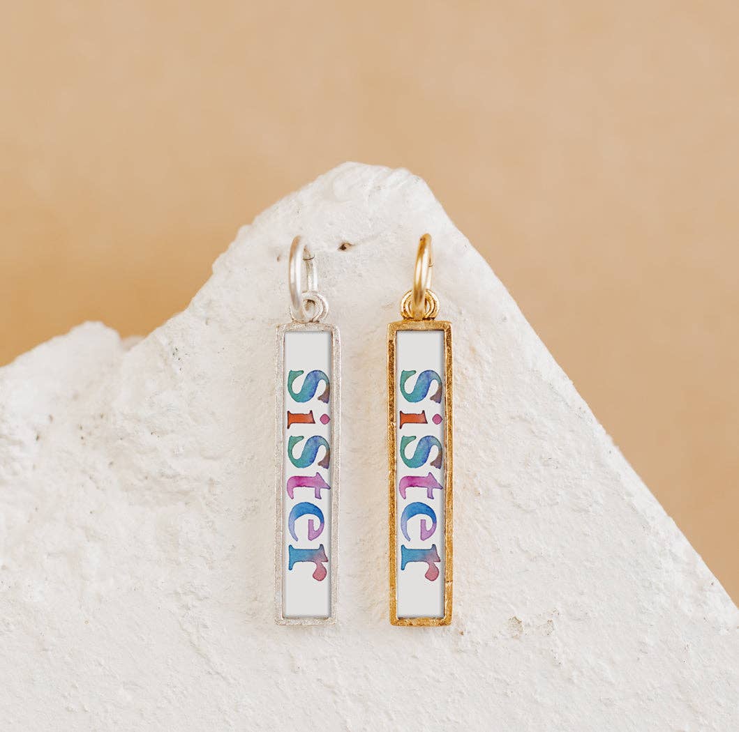 Sister Pendant Charm Gold