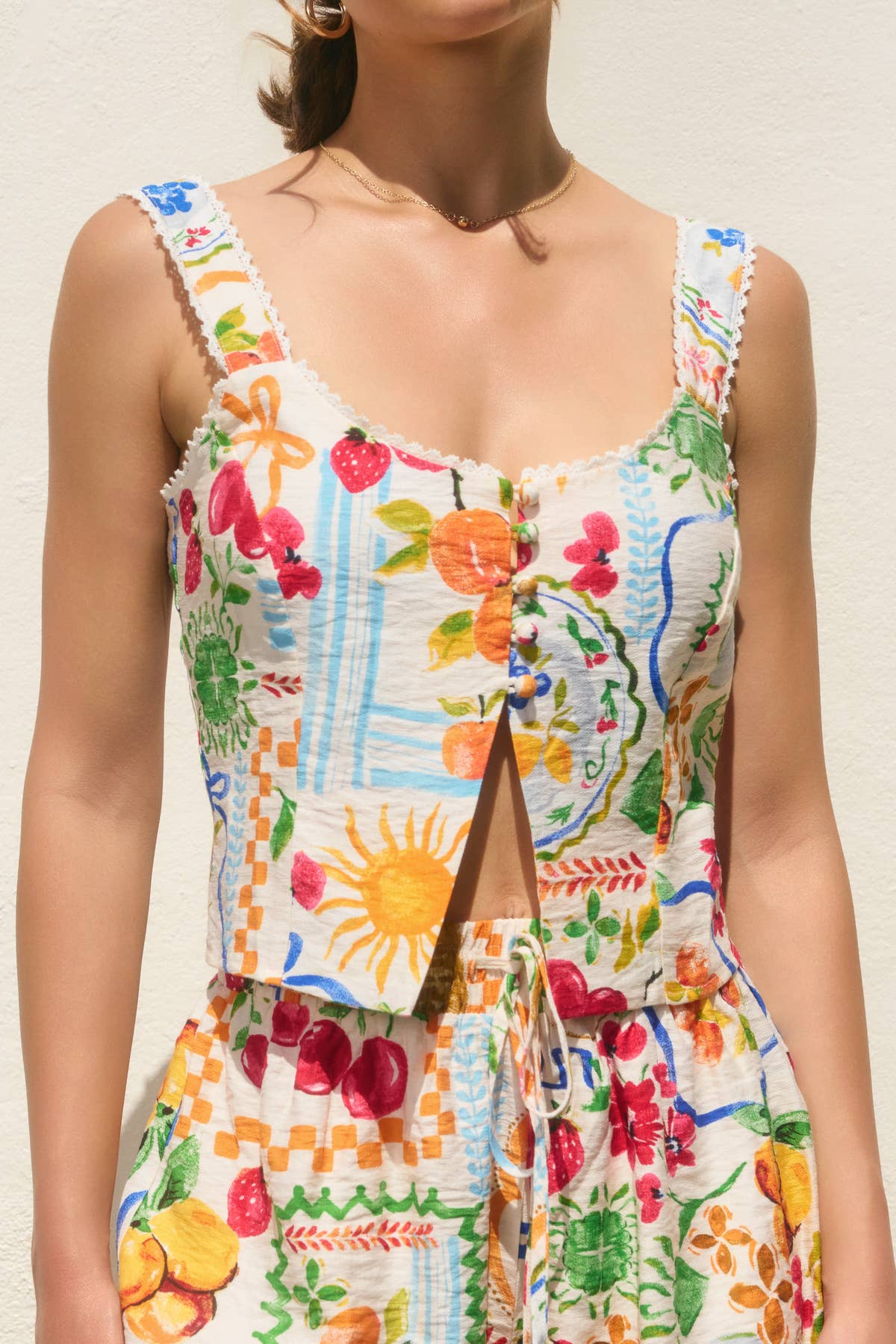 Sweetest Thing Lace Trim Tank Top