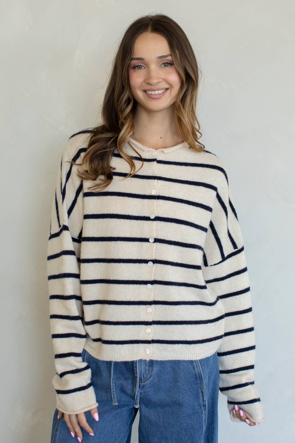 Cabana-Striped Piper Cardigan