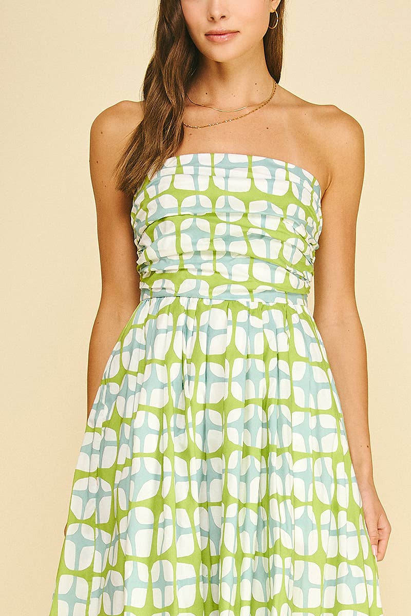 Geometric Midi Dress