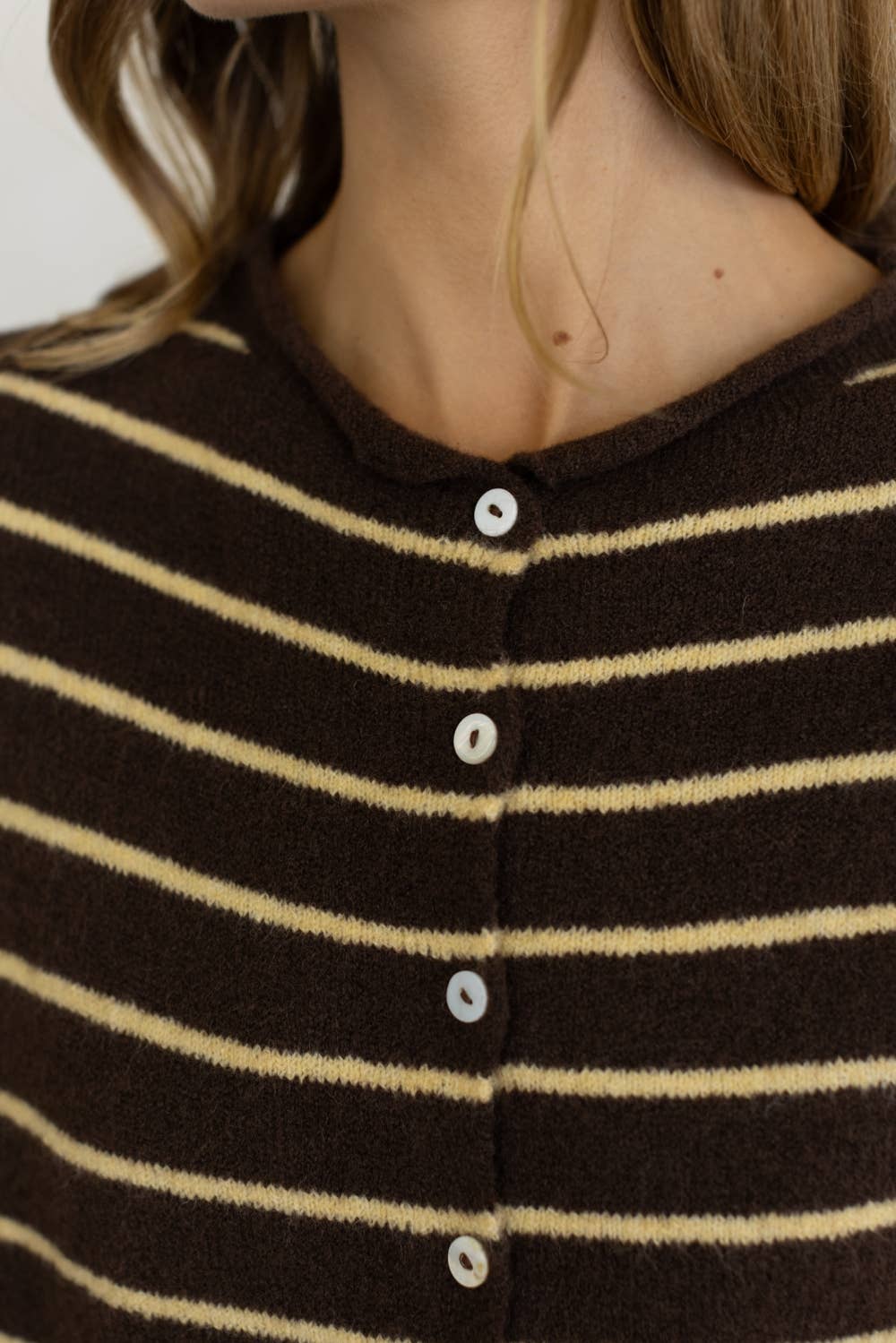 Piper Vest Cardigan - Cabana Striped