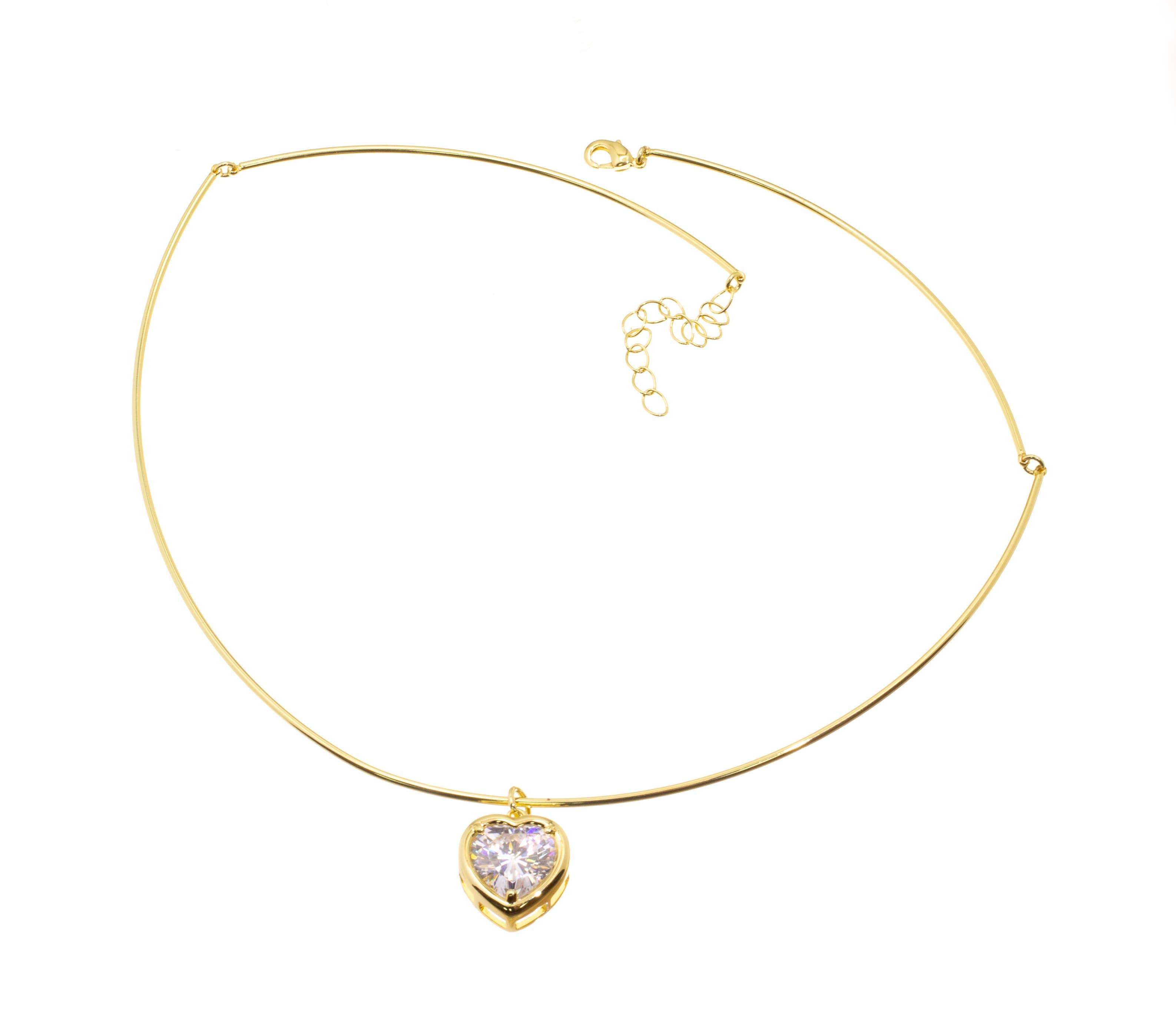 Gold Wire Flexible Choker Necklace,Adjustable Choker NLGNEW
