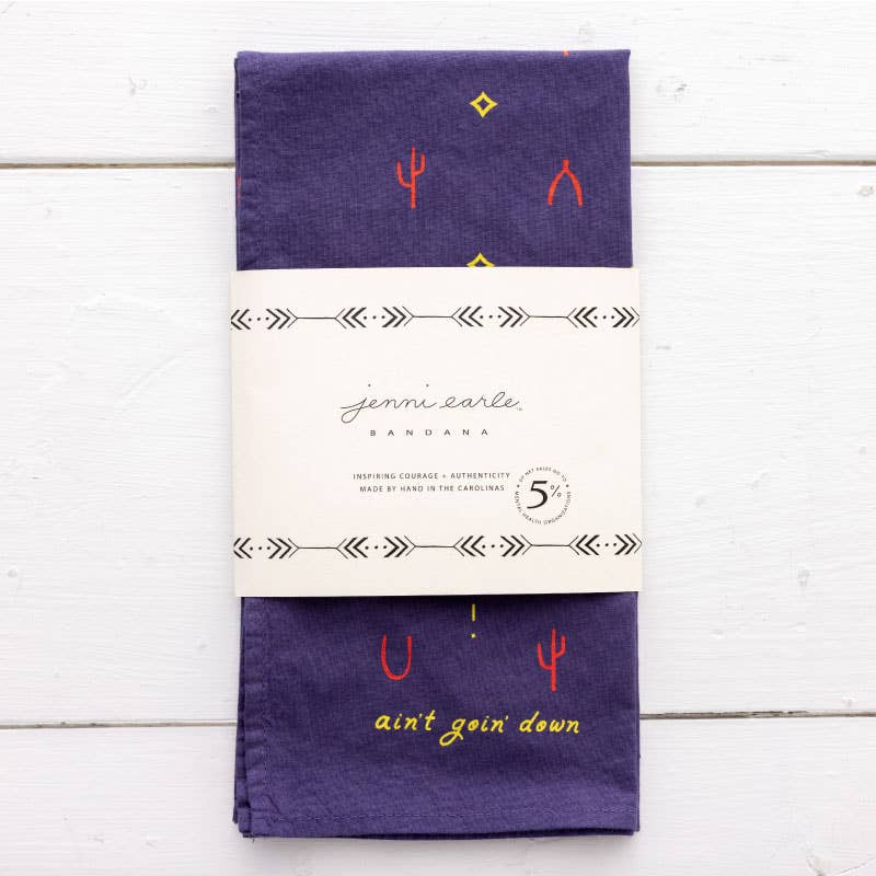 “Ain’t Goin’ Down” Heritage Bandana – Ethically Made in USA
