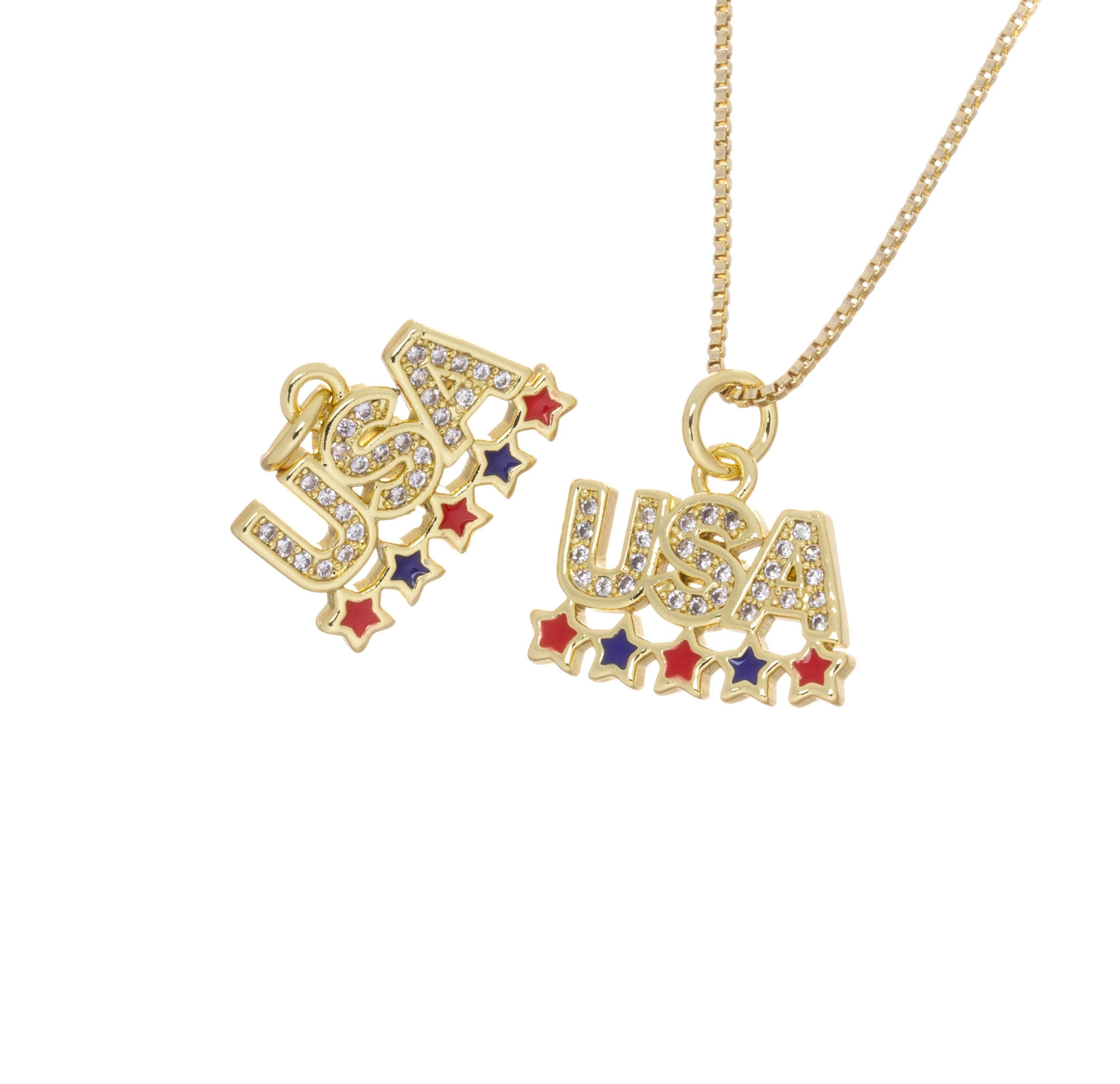 USA Star Charm