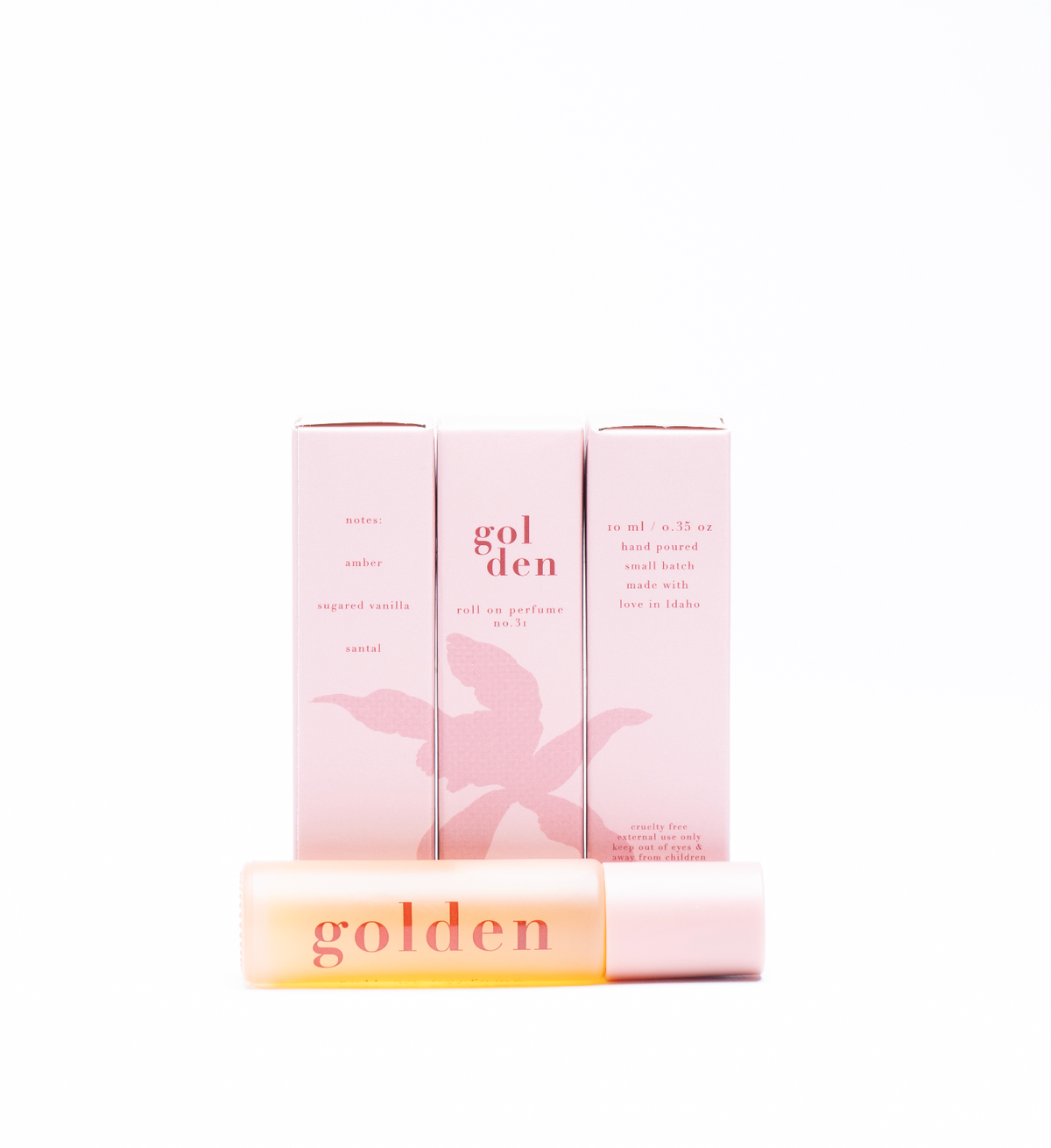 No. 31 golden • clean perfume • roll-on or eau de parfum options