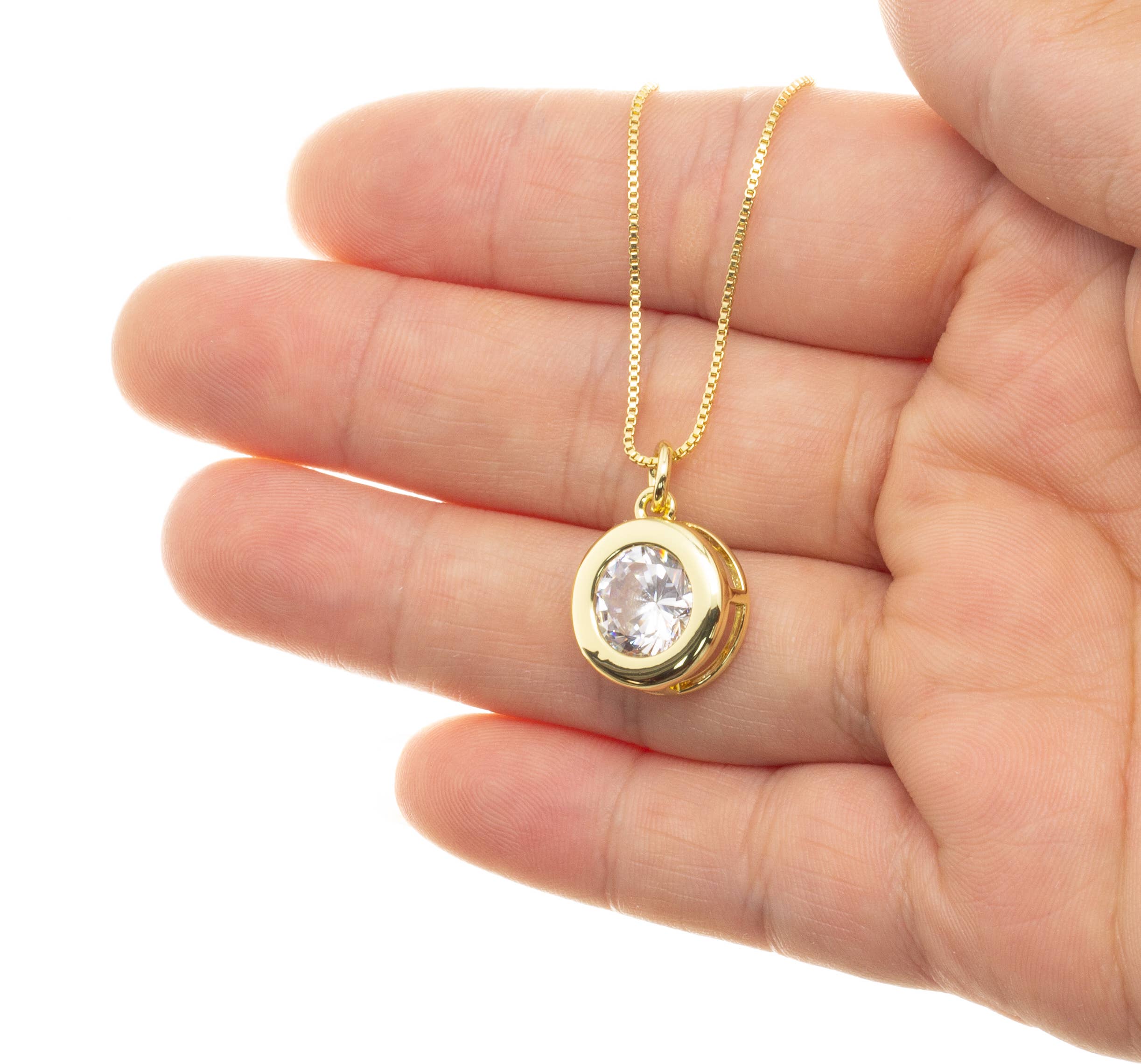 5A Top Quality CZ Round Pendant For Jewelry,CPG3150