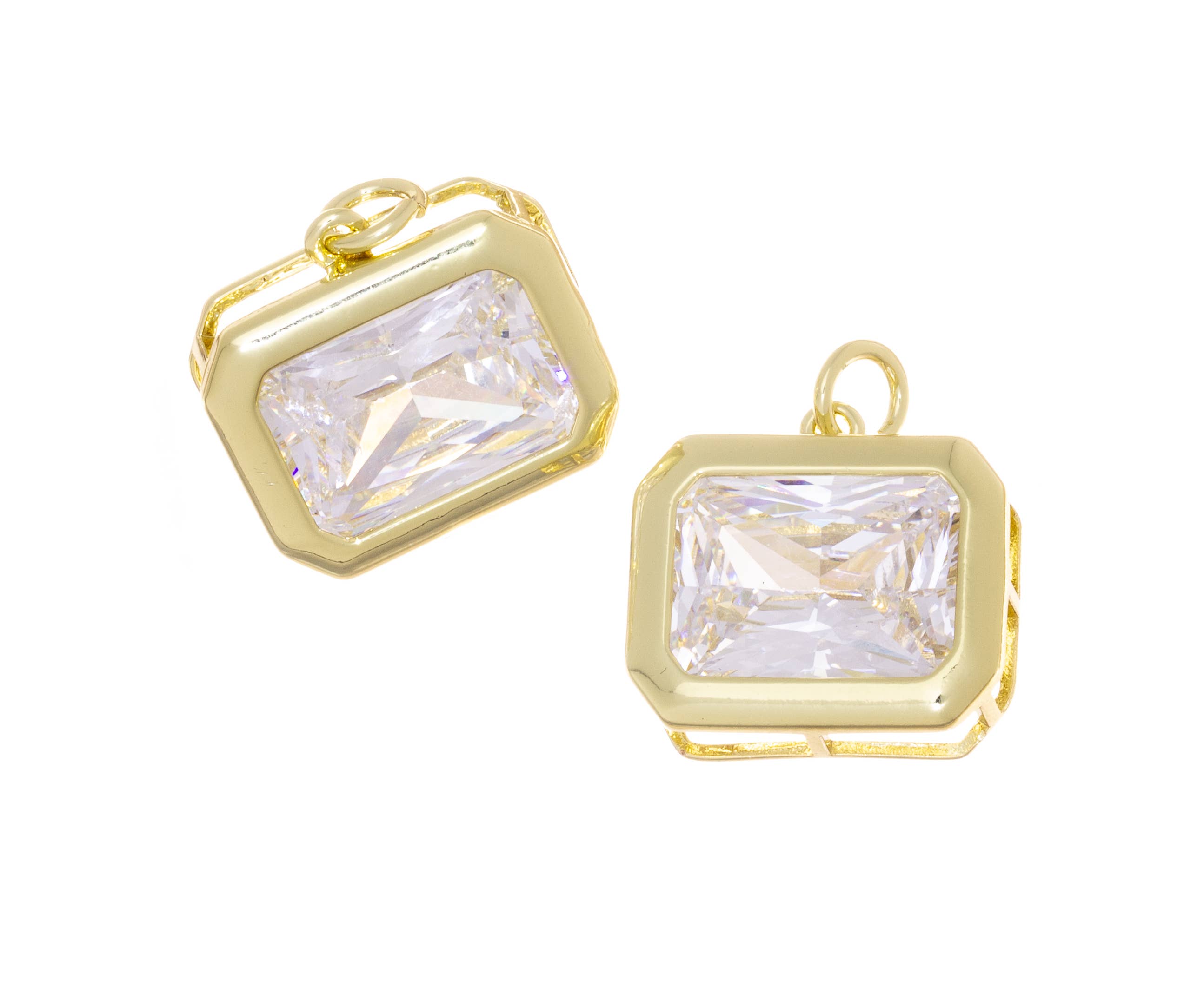 5A High Quality CZ Rectangle Pendant For Jewelry,CPG3152