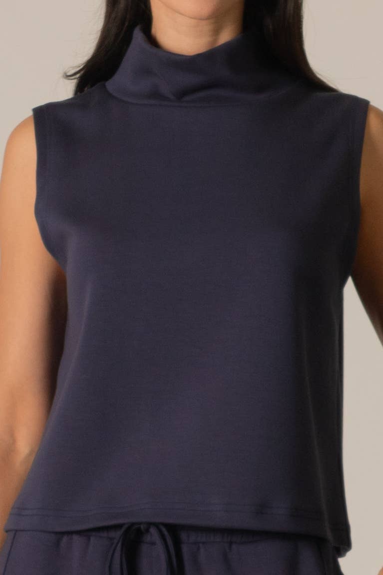 Butter Modal Cowl Neck Sleeveless Top