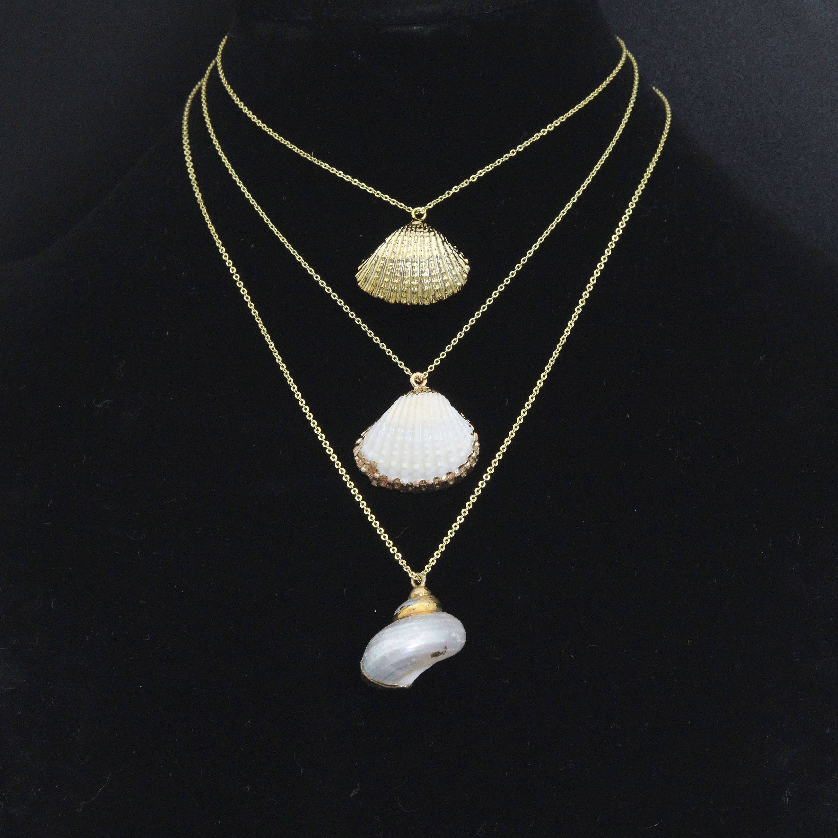 Associated Natural Seashell Pendant charm, EF823