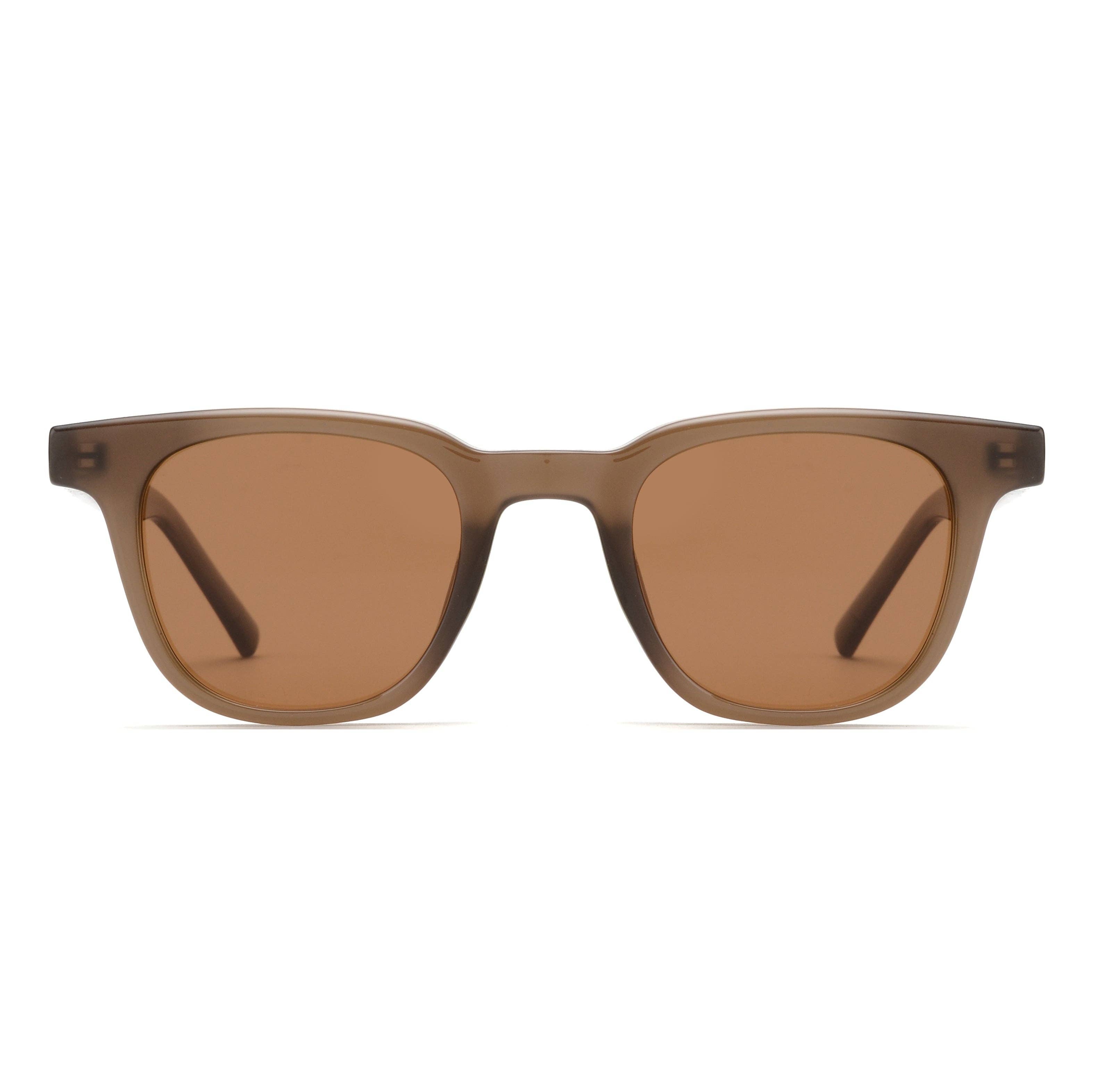 RHEA | Transparent Matte Brown | Brown Lens