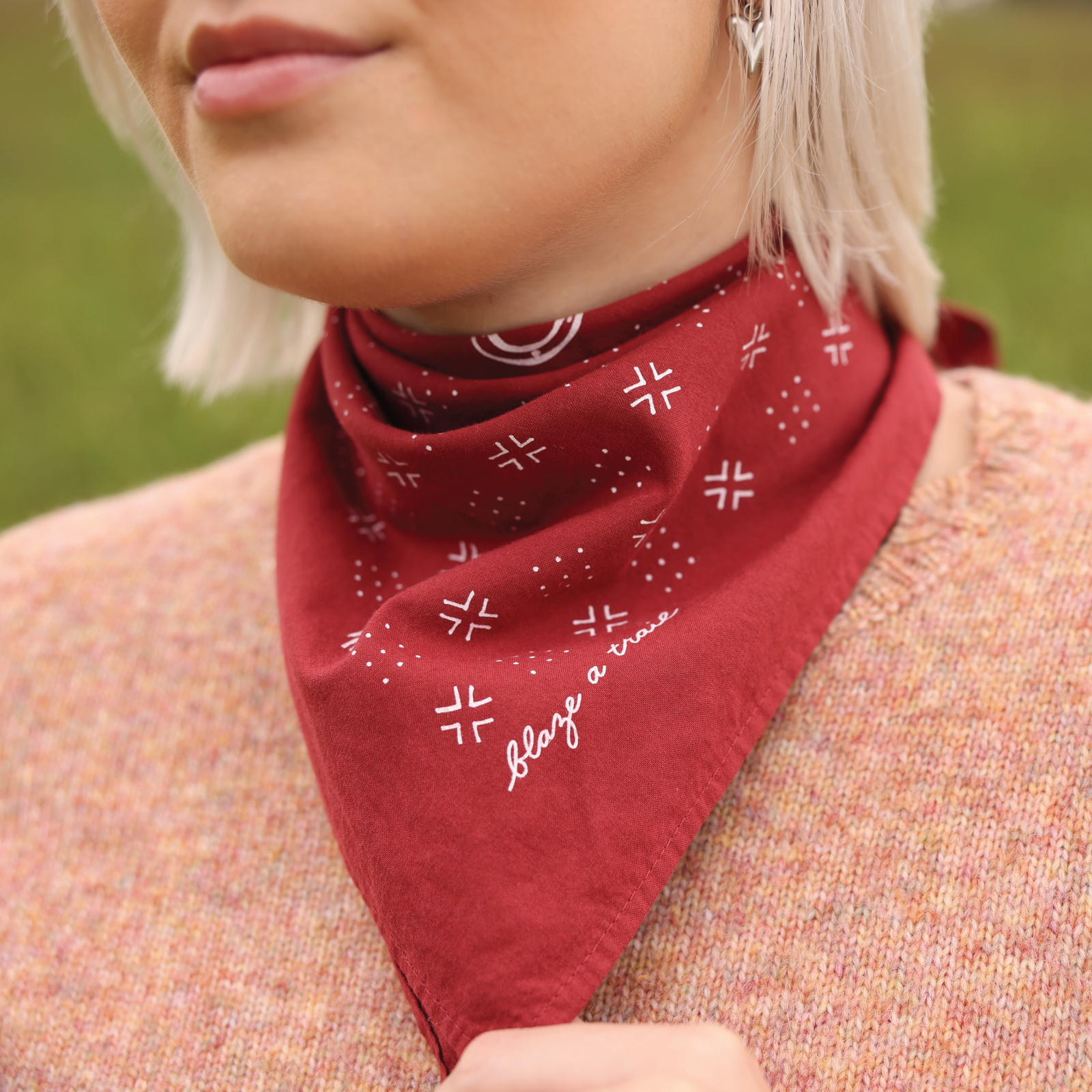 “Blaze A Trail” Heritage Bandana – Ethically Made in USA