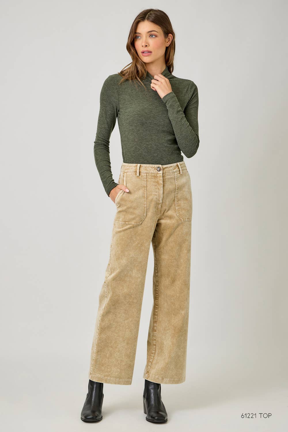 Washed Corduroy Trousers