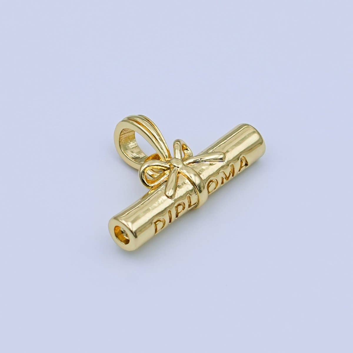 24K Gold Filled Graduate Diploma Engraved Charm