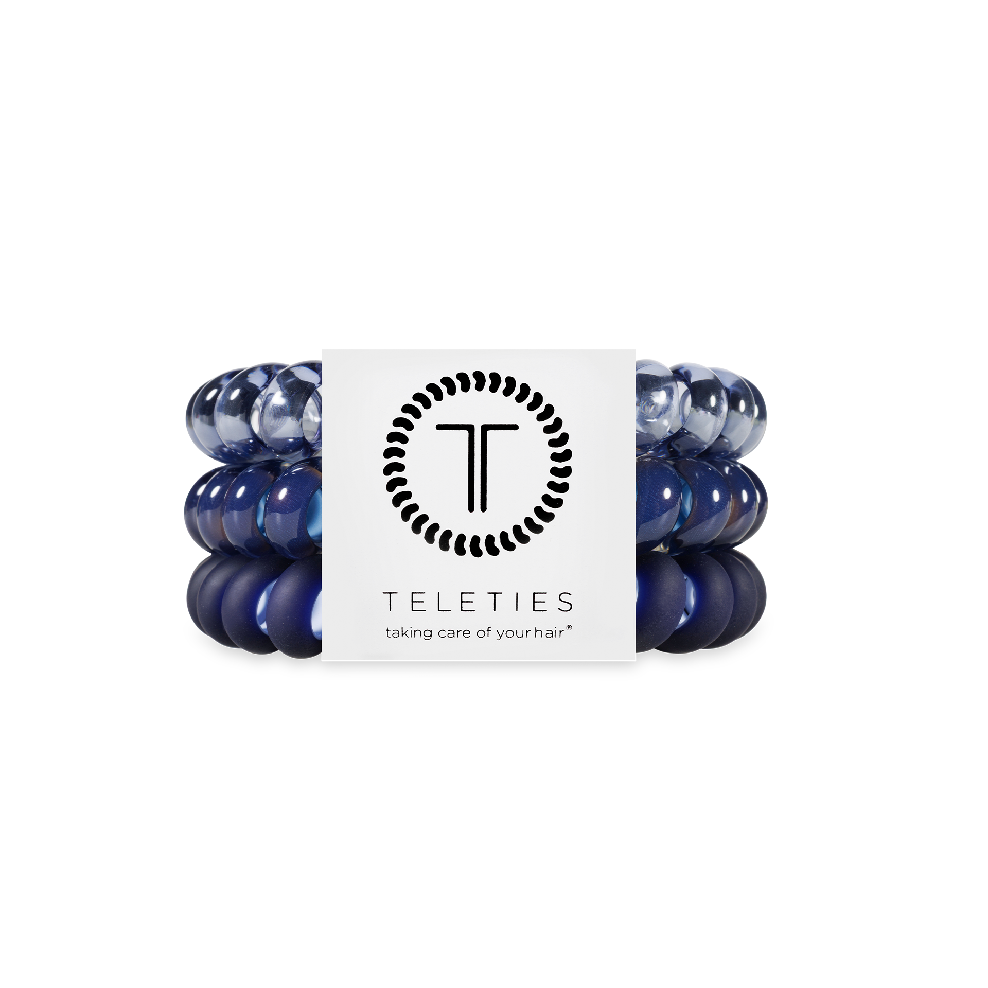 Spiral Hair Coils | Large | Nightfall Navy Hair Ties
