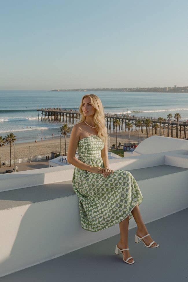 Geometric Midi Dress
