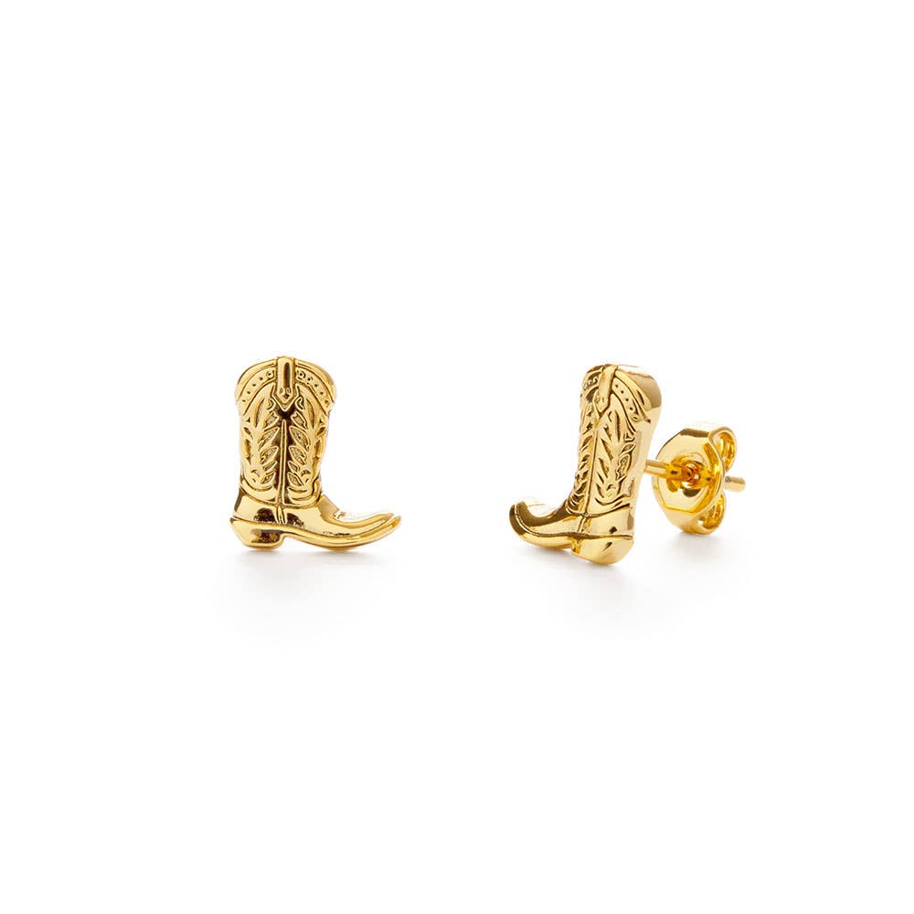 Cowboy Boot Stud Earrings