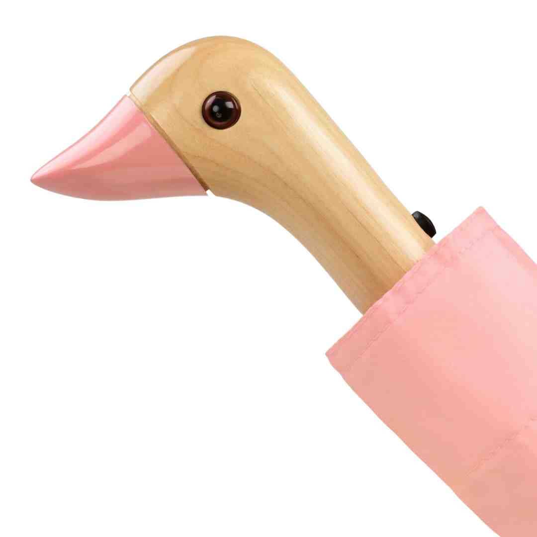 Pink Compact Eco-Friendly Wind Resistant Duck Head Umbrella