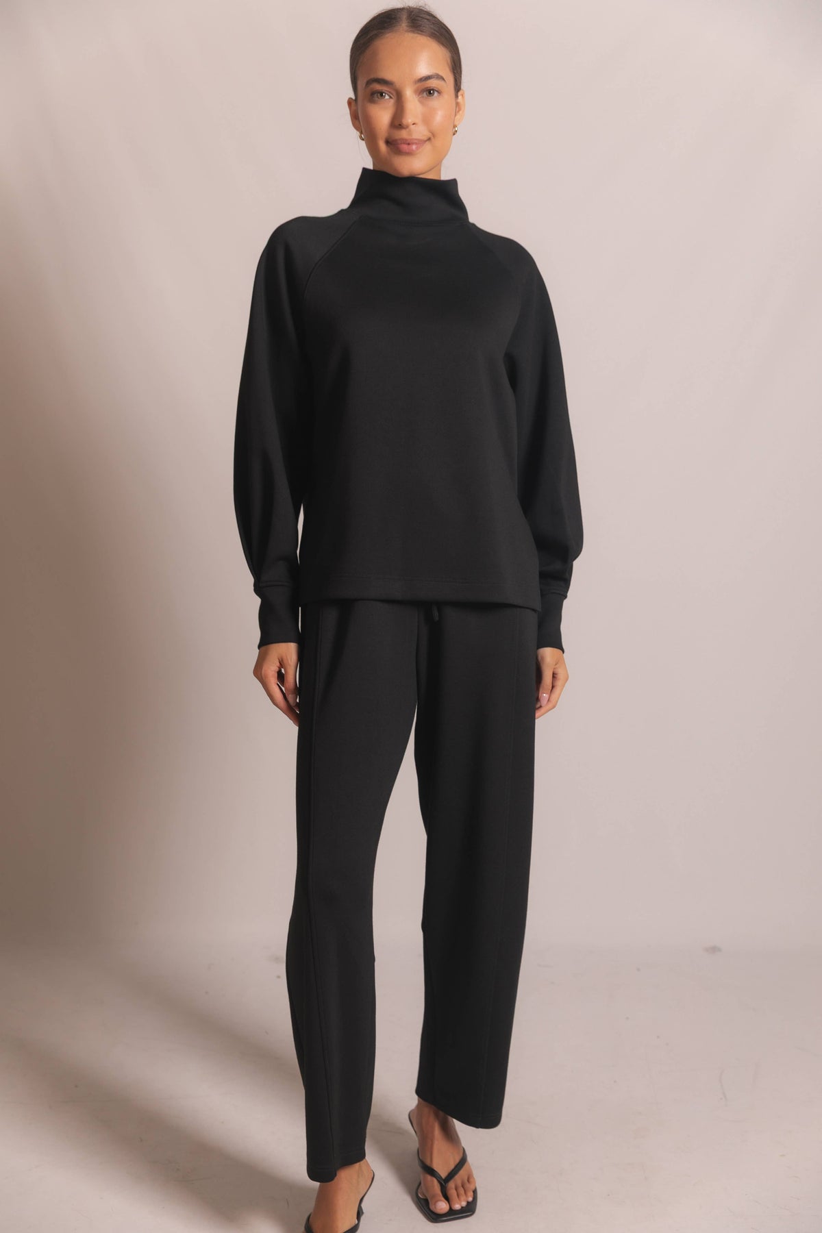Butter Modal Mock Neck Long Sleeve