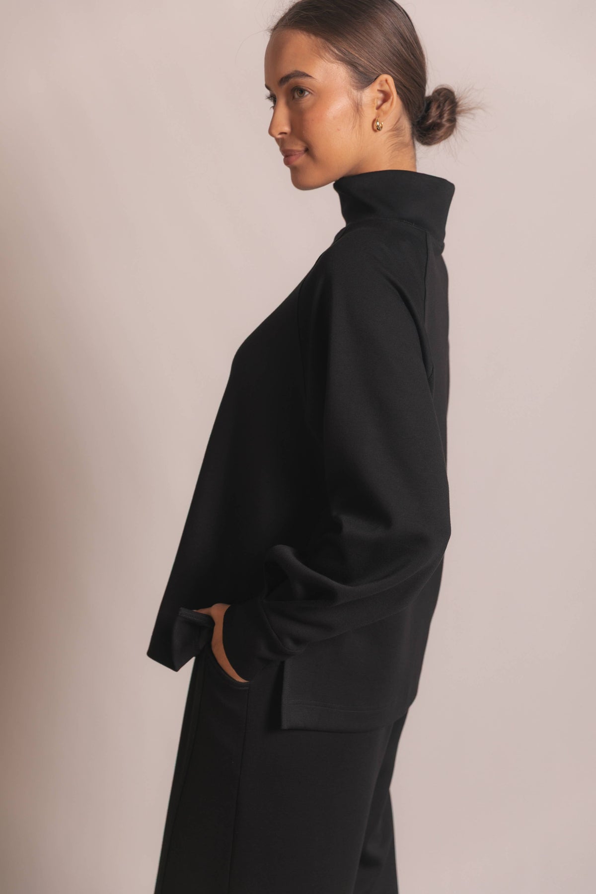 Butter Modal Mock Neck Long Sleeve