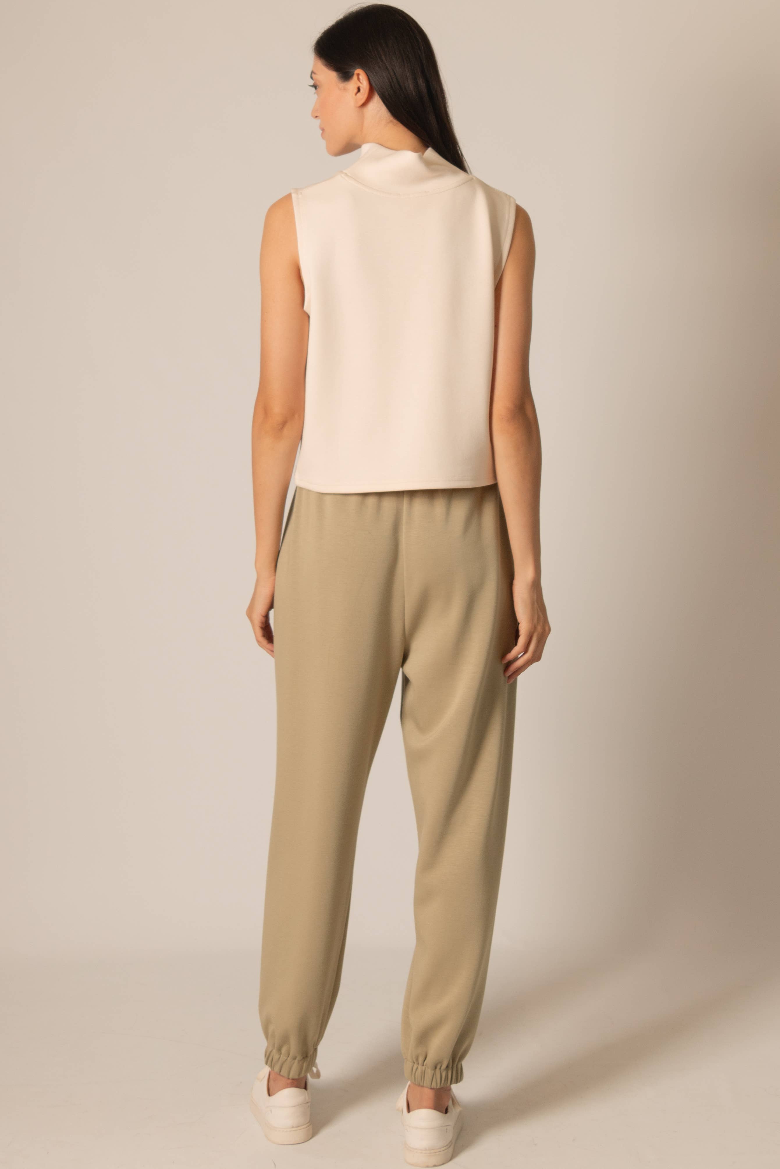 Butter Modal Cowl Neck Sleeveless Top