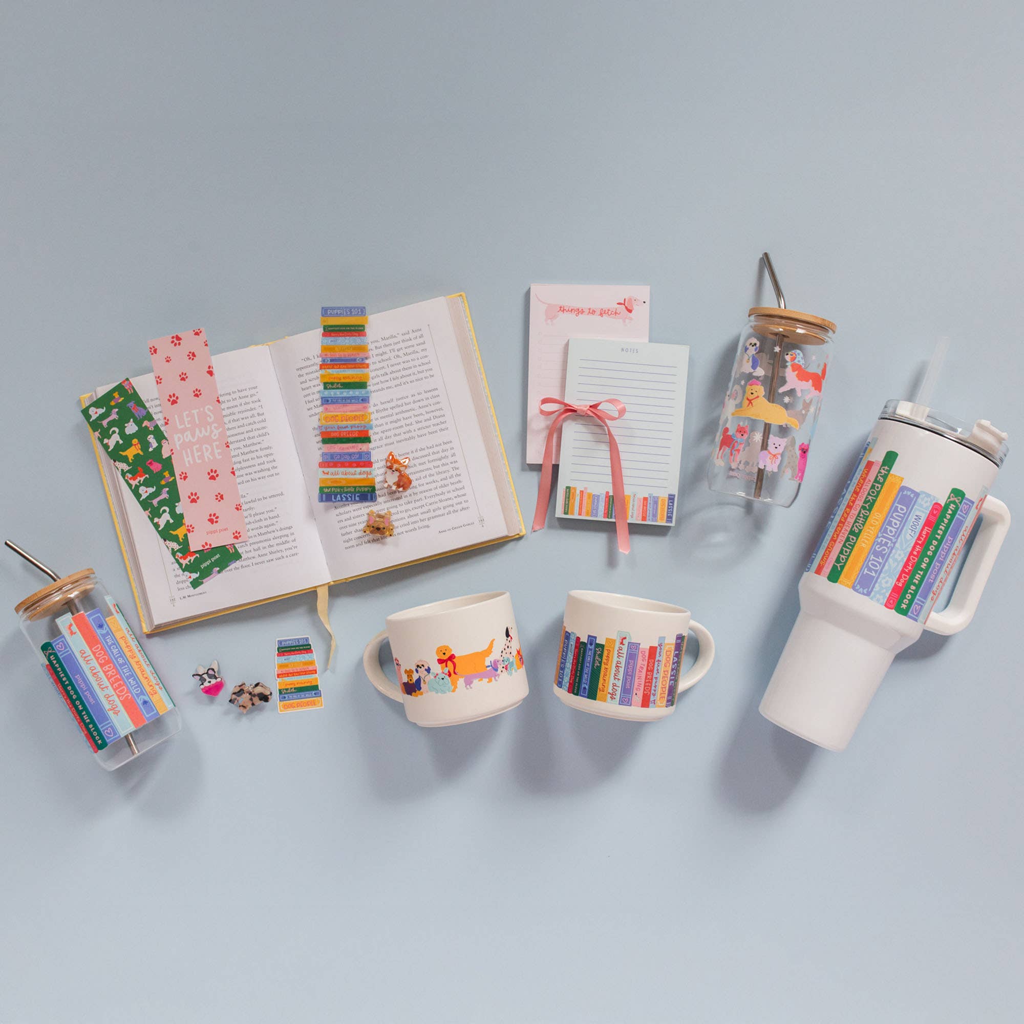Let's Paws Here Dogs Bookmark Set