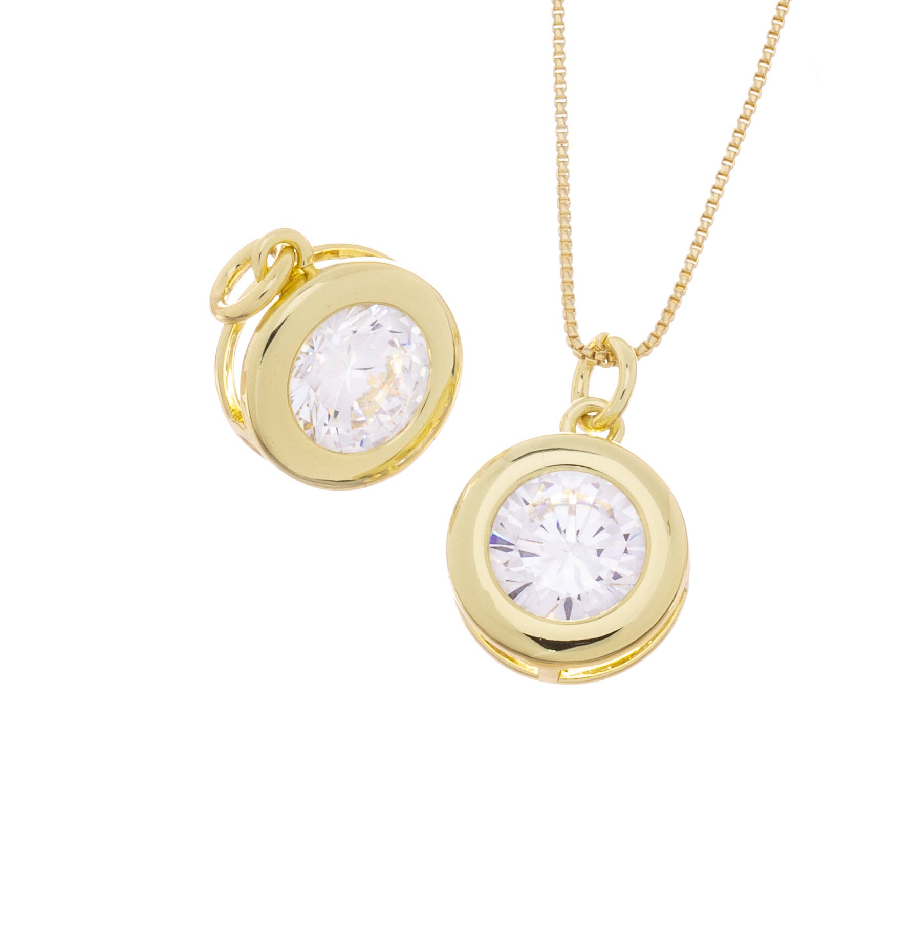 5A Top Quality CZ Round Pendant For Jewelry,CPG3150