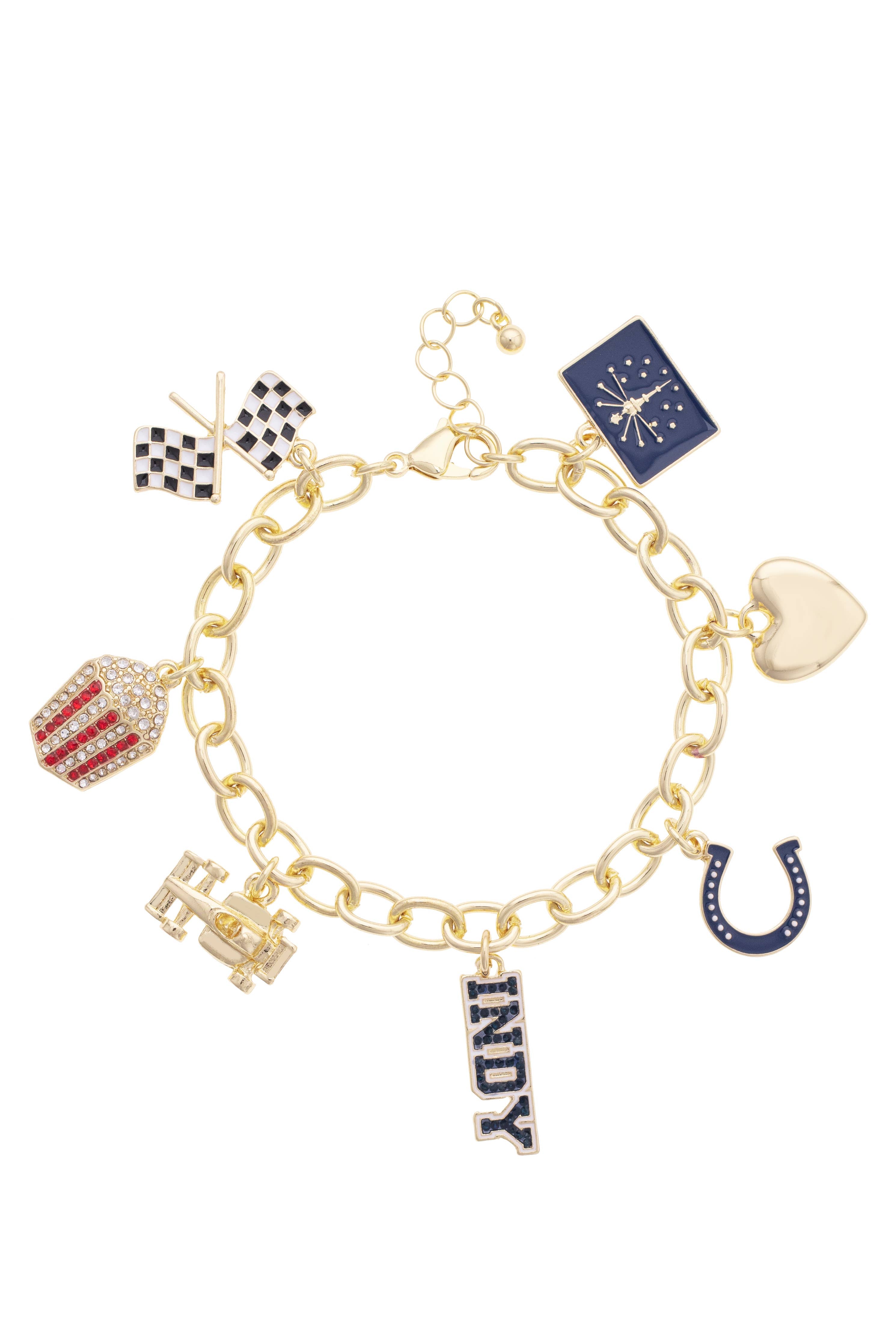 Indianapolis Enamel Icons Charm Bracelet