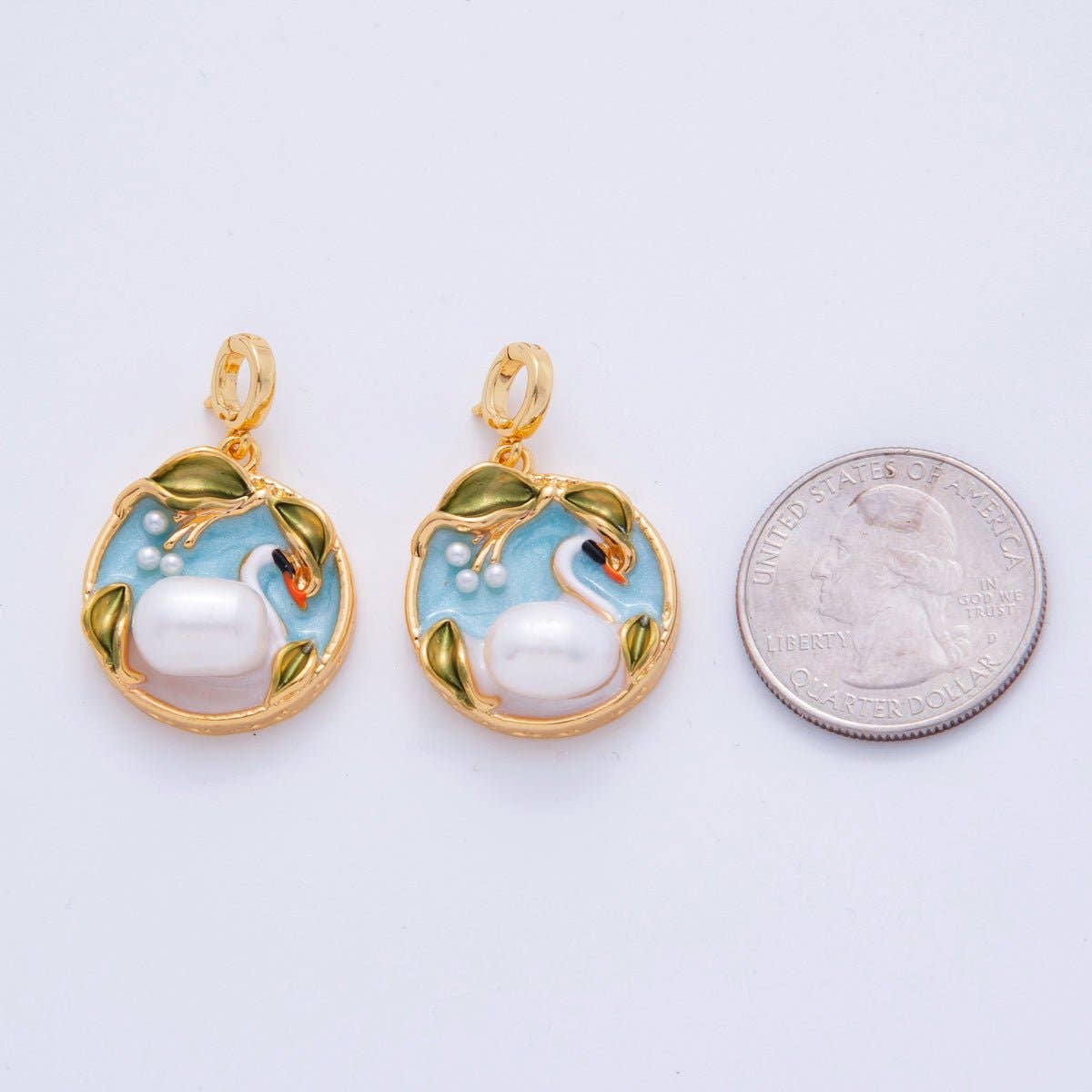 White Swan Charm