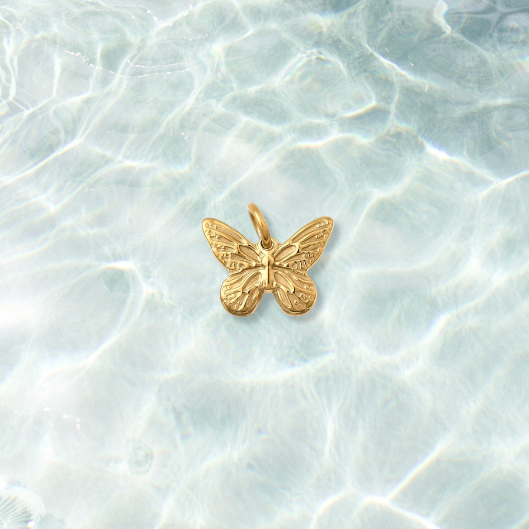 Gold Darling Butterfly Charm | Waterproof Stainless Steel