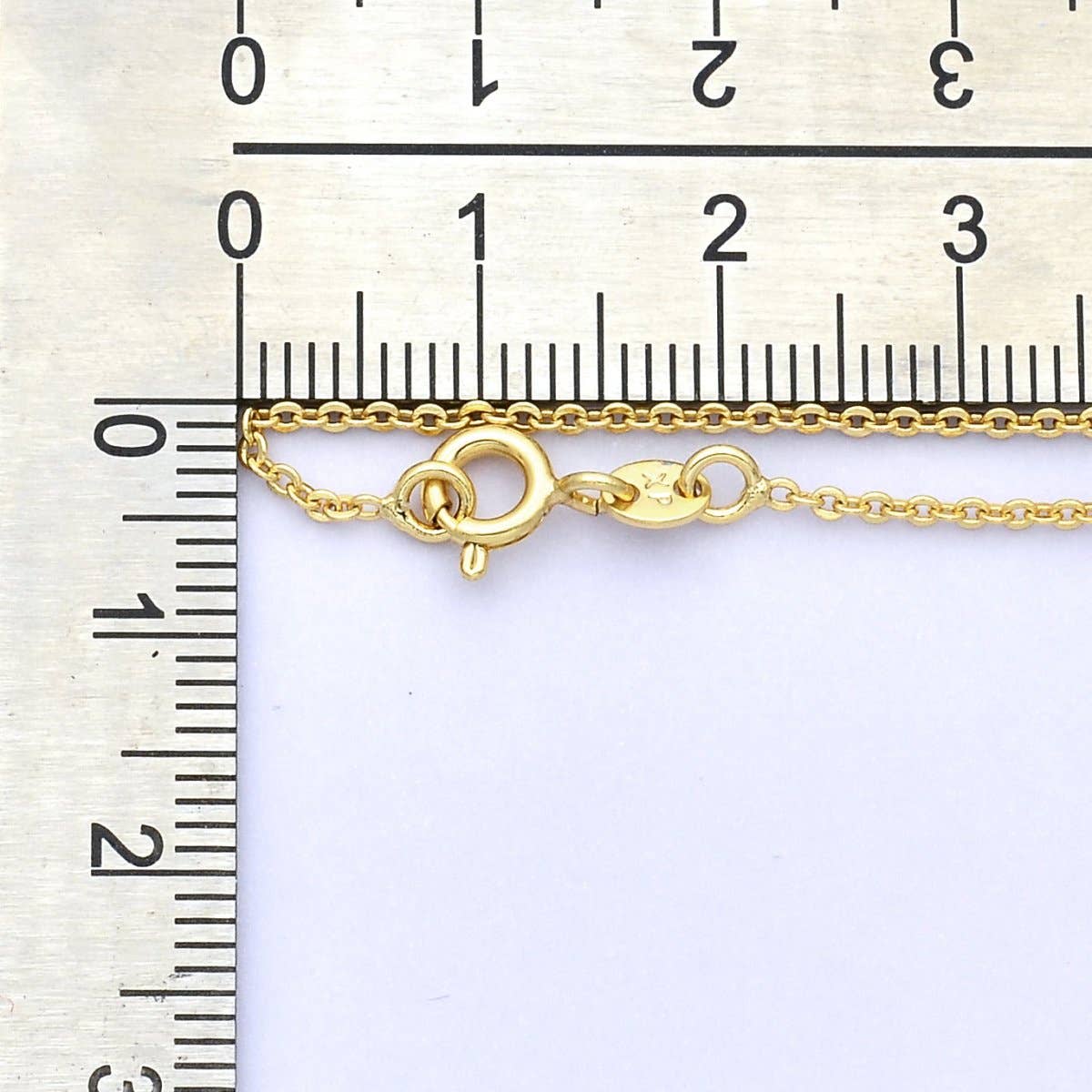 24K Gold Filled 1.4mm Minimalist Cable Chain 18 Inch Necklace | WA-2717