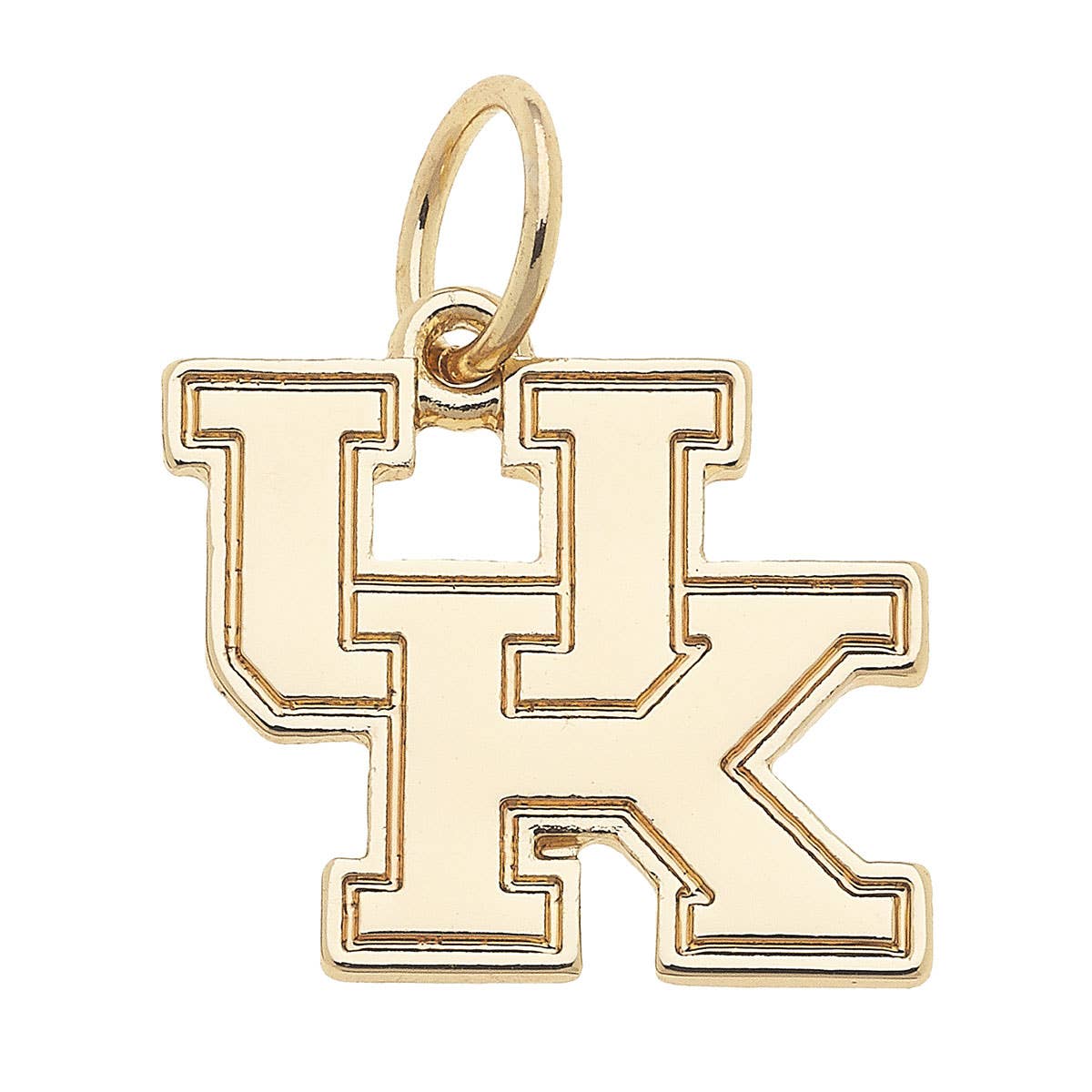 Kentucky Wildcats Shiny Gold Logo Charm