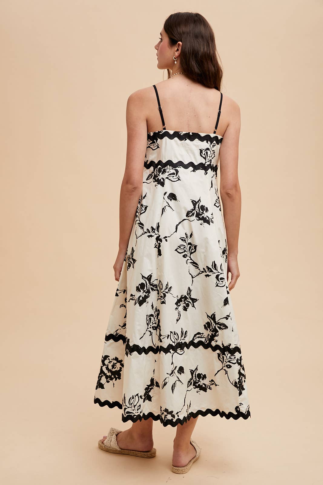Cotton Floral Ric Rac Dress