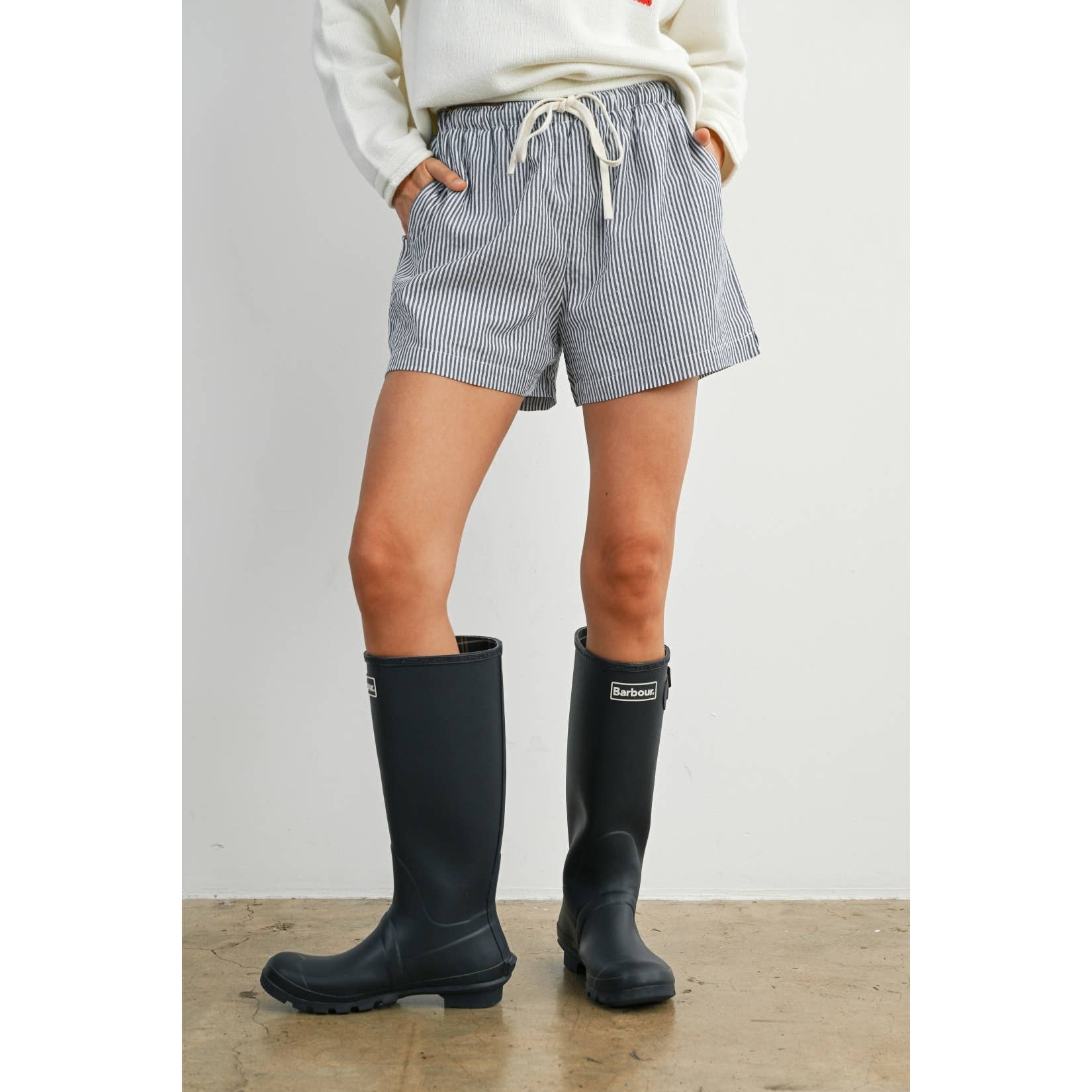 Casual Striped Drawstring Shorts - BMP7940