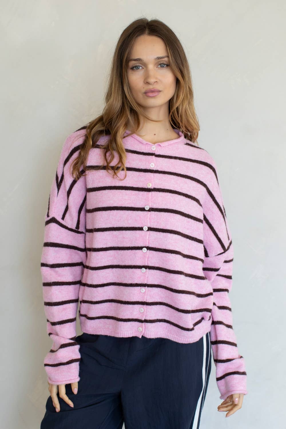 Cabana-Striped Piper Cardigan