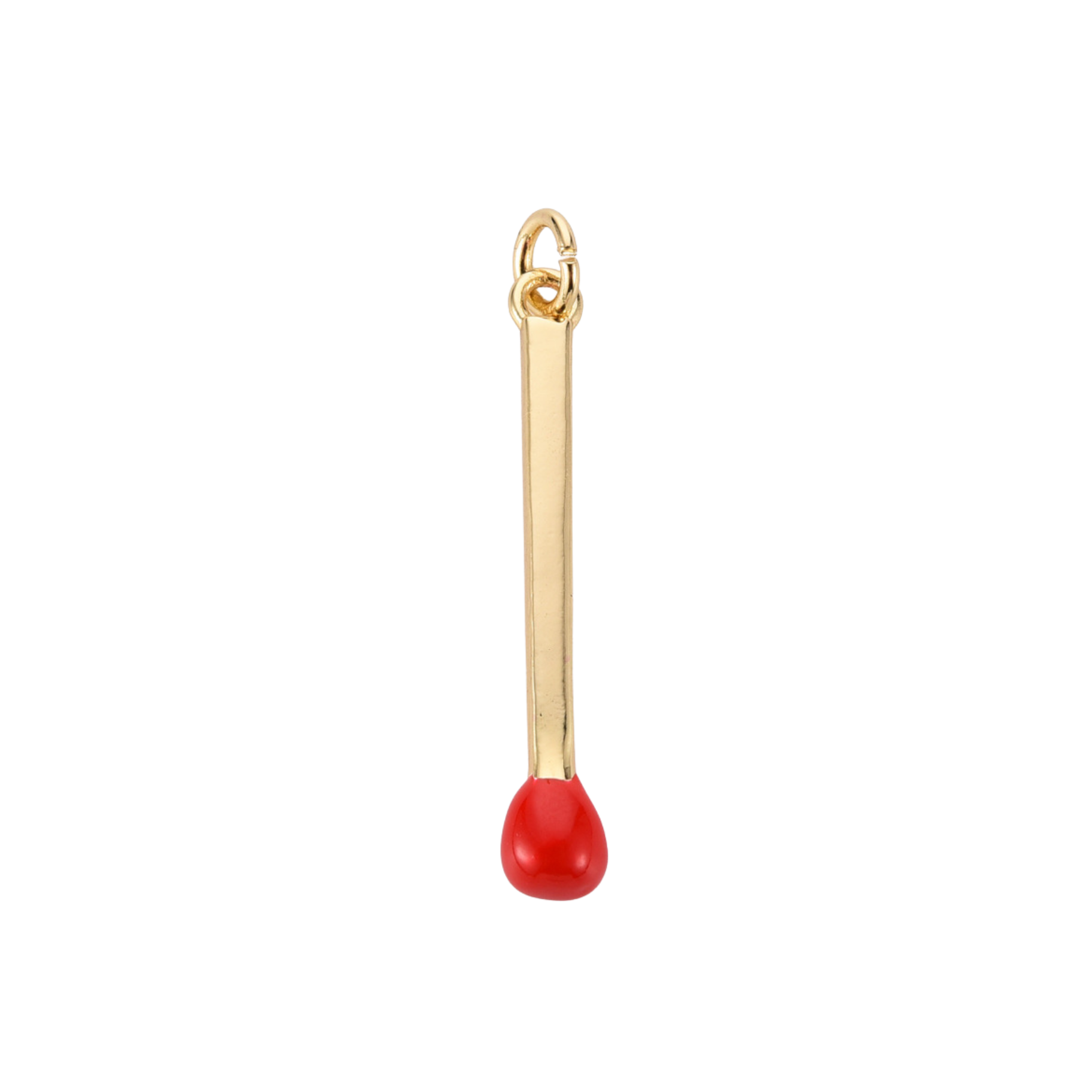 16k Gold Plated Brass Match Stick Charm