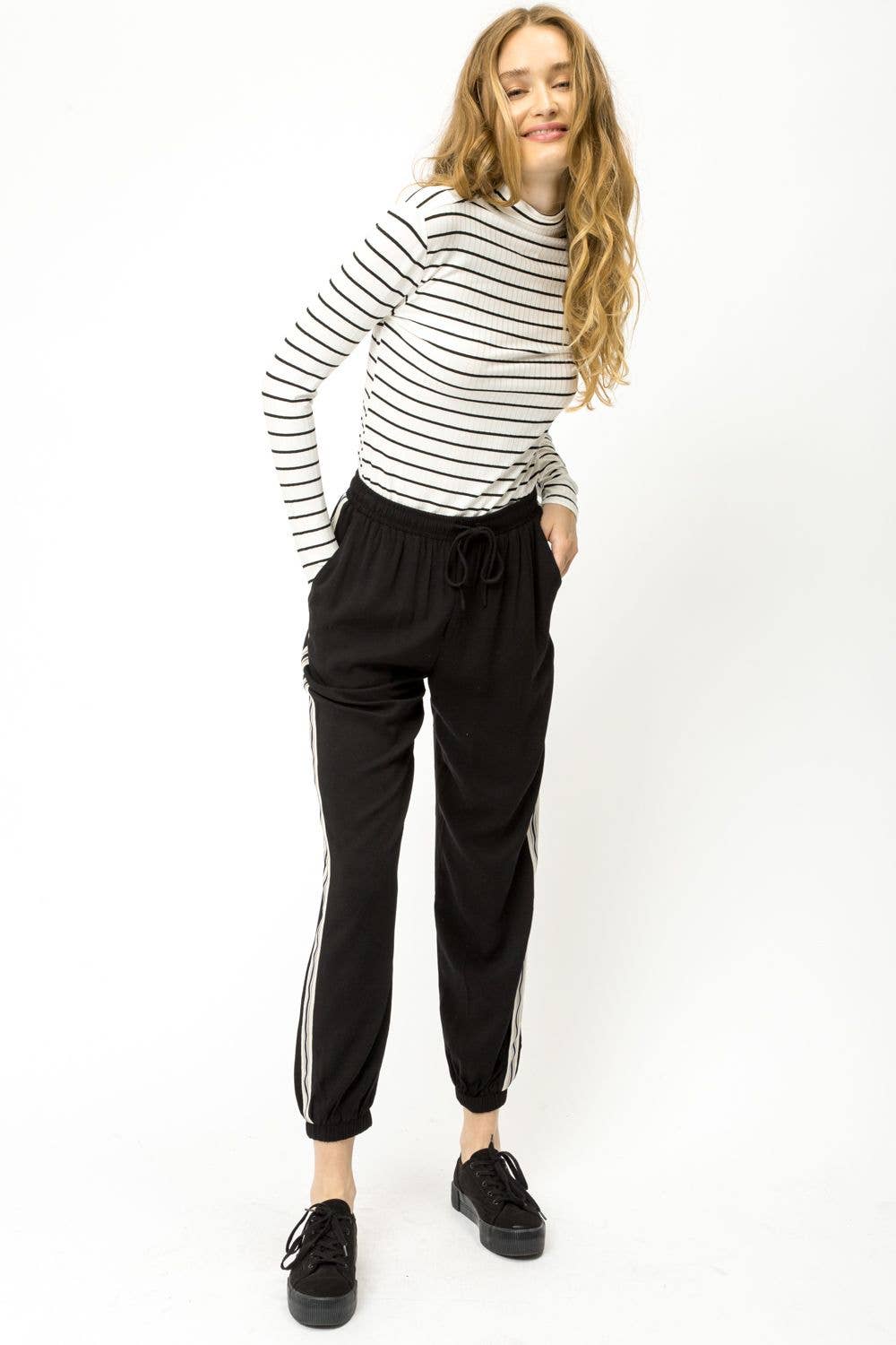 Stevee Stripe Jogger