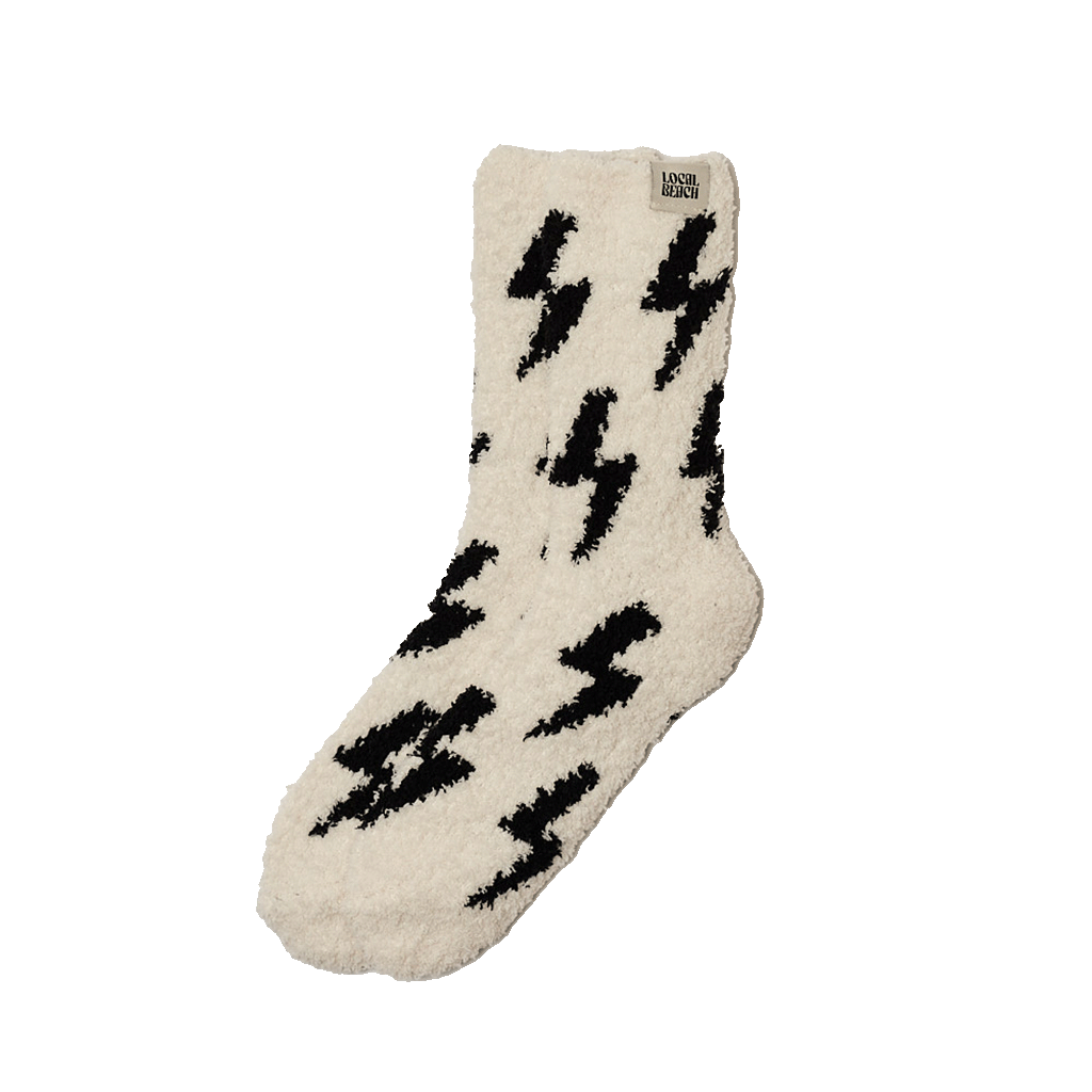Lightning Bolt Local Beach Cozy Socks