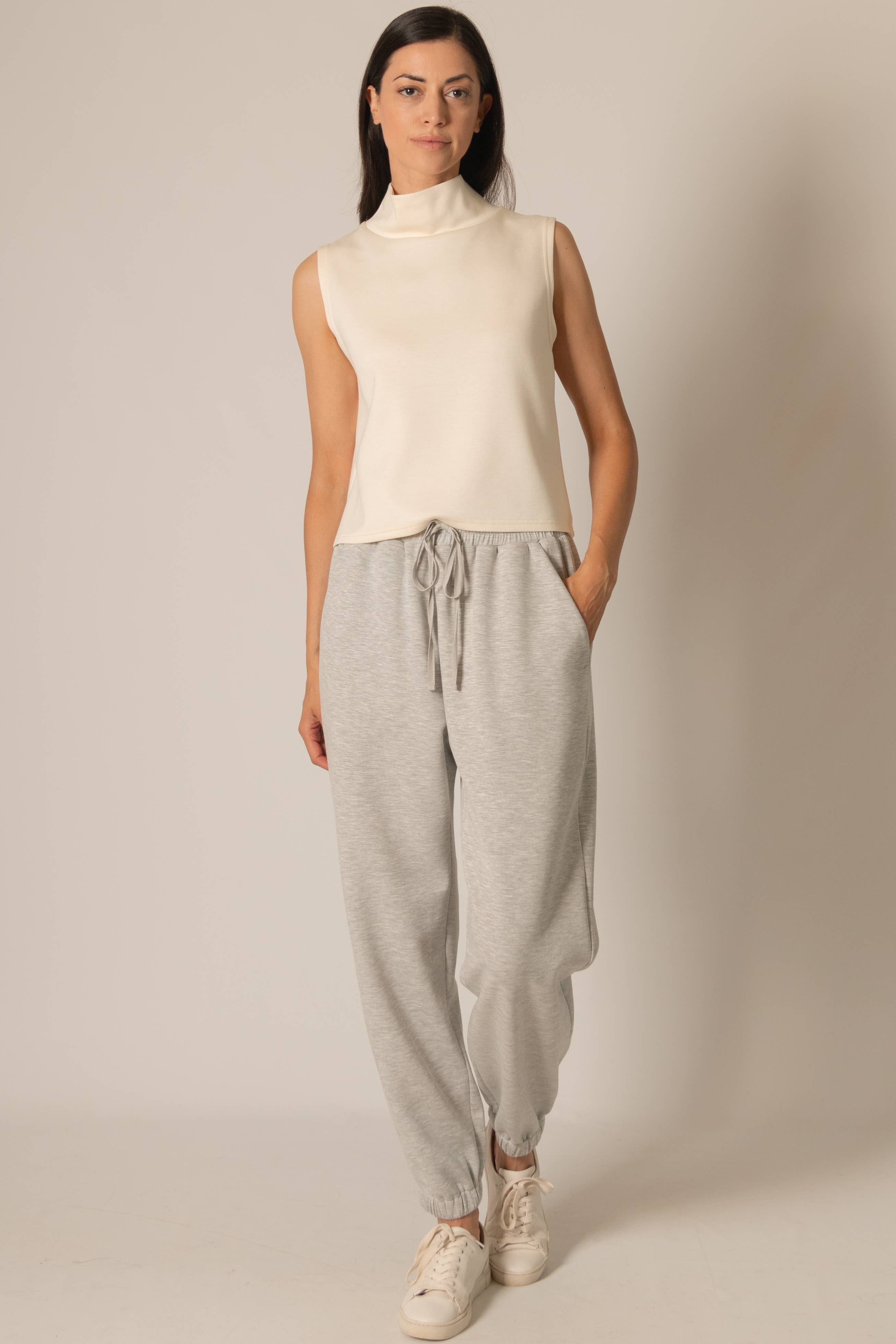 Butter Modal Cowl Neck Sleeveless Top