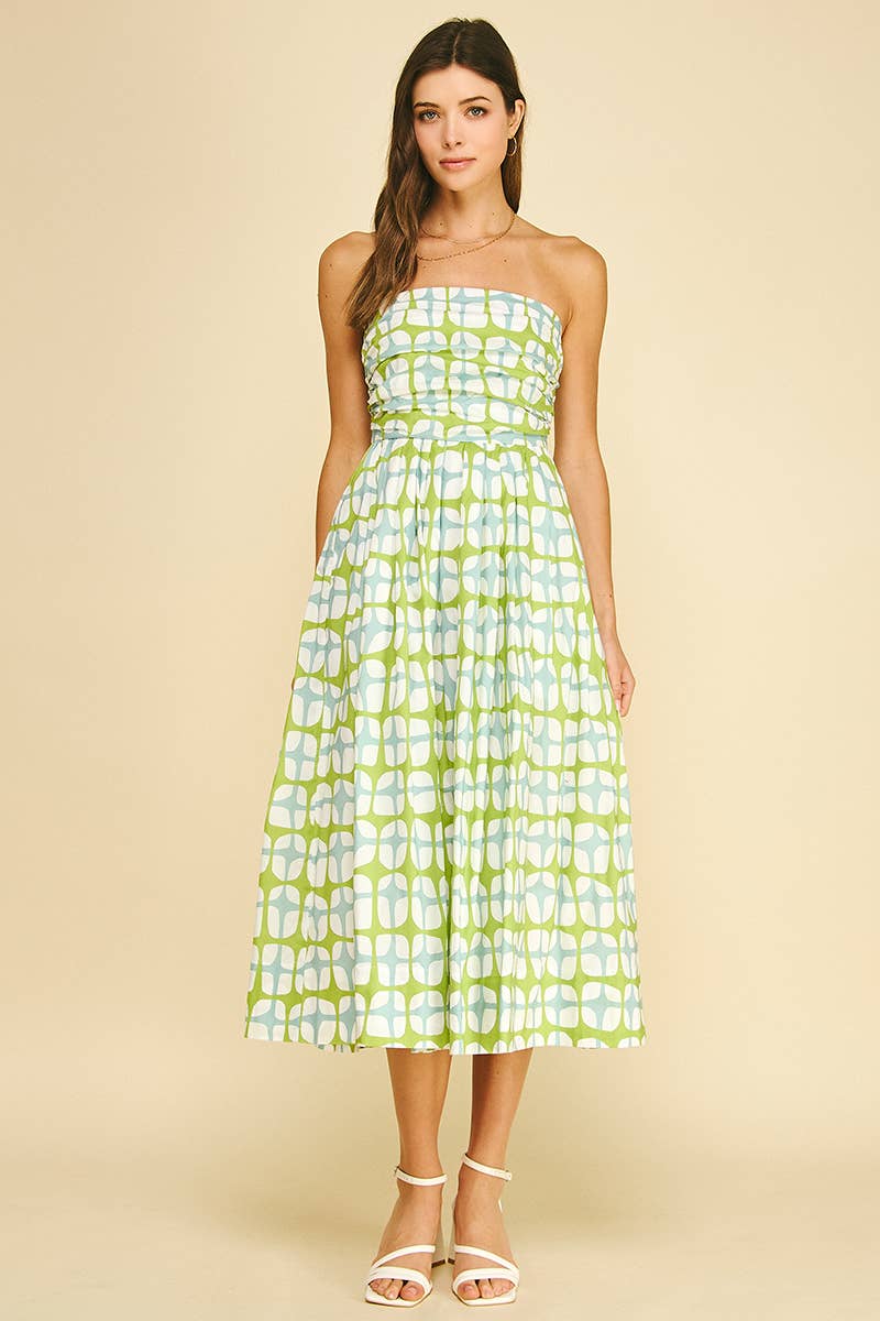 Geometric Midi Dress
