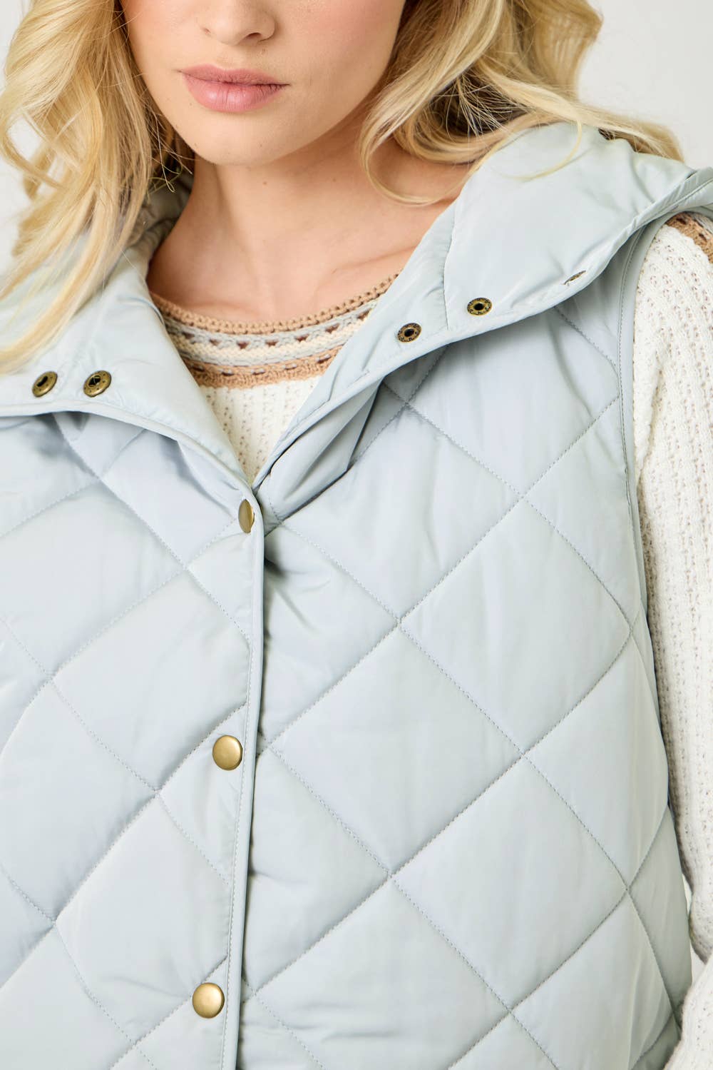 Quilted Puffer Hoodie Vest